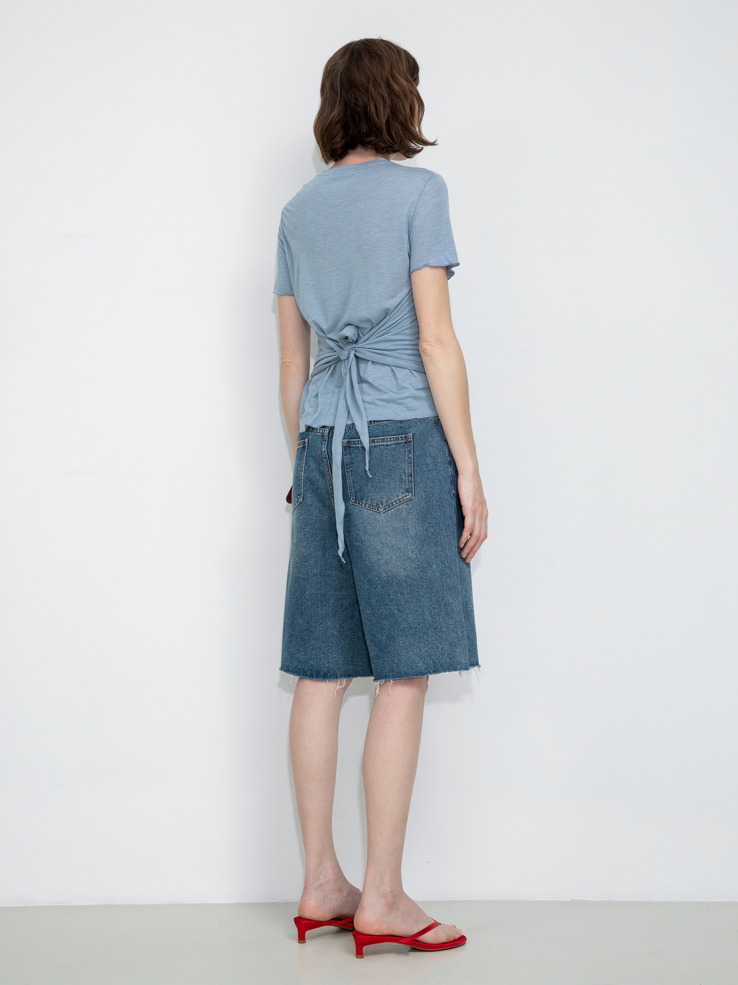 Convertible Layered Short-Sleeve T-Shirt