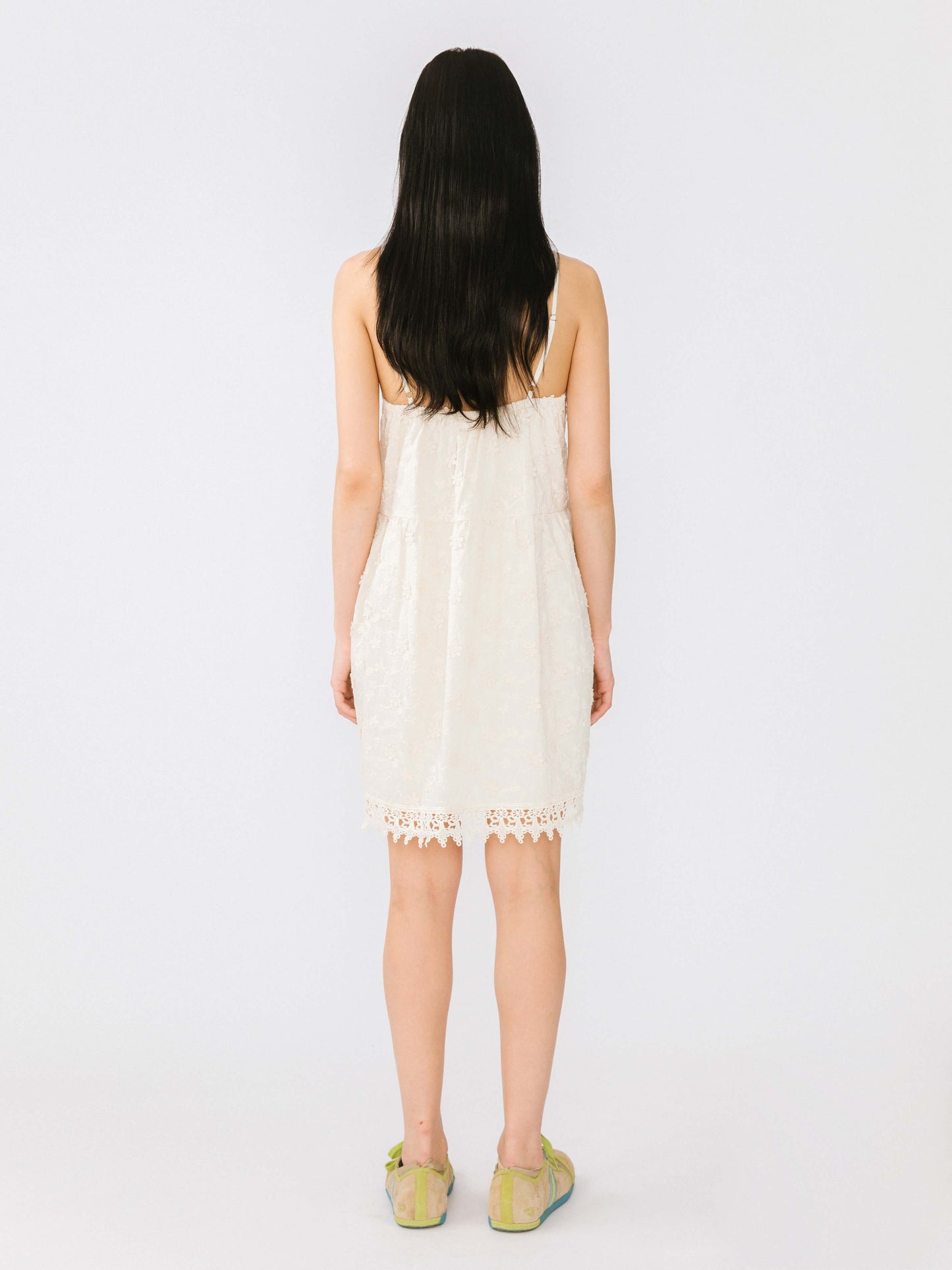 3D Embroidery Lace Sling Dress