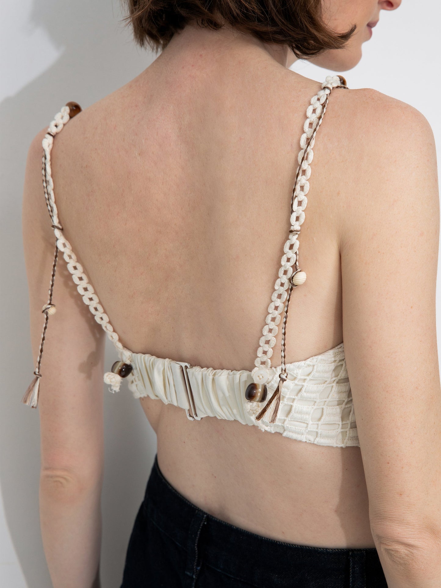 Cut-Out Cropped Bandeau Cami