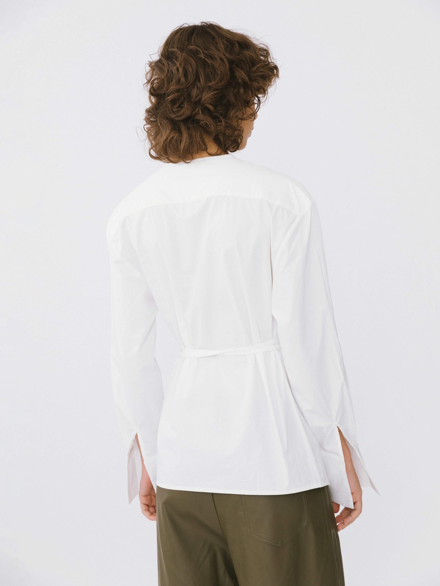 V-Neck Criss-Crossed Layered Blouse