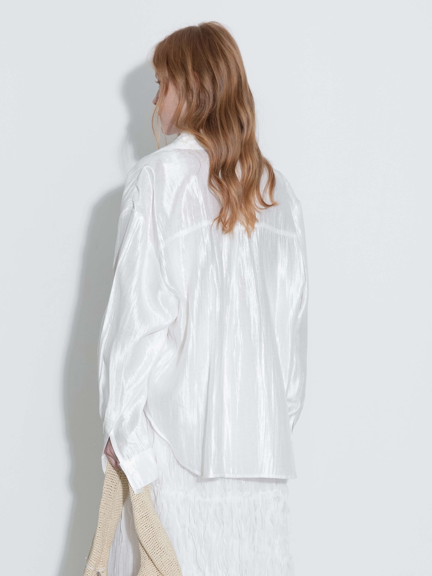 Lace Patchwork Loose Long Sleeves Shirt