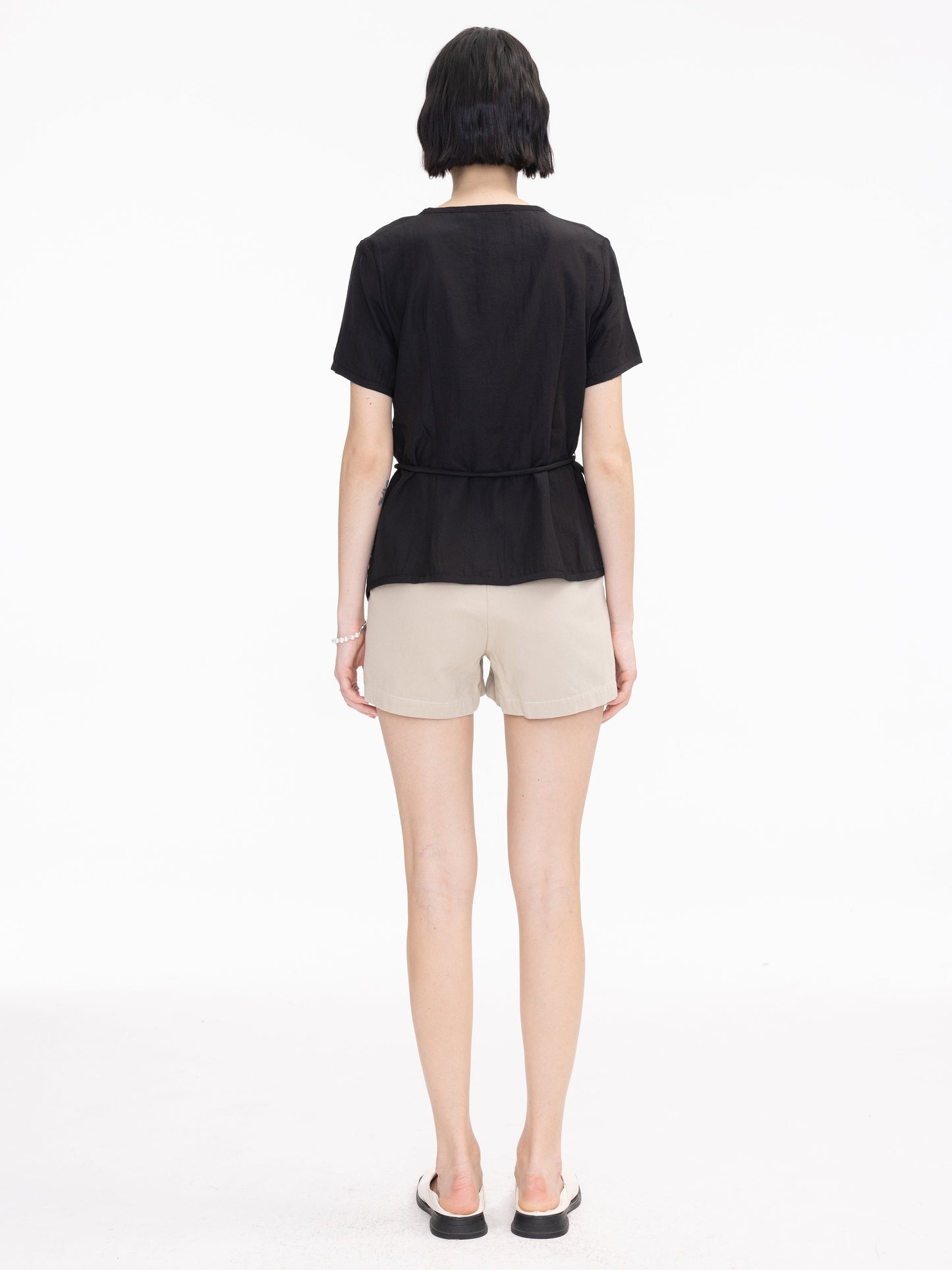 Asymmetric Button Down T-Shirt