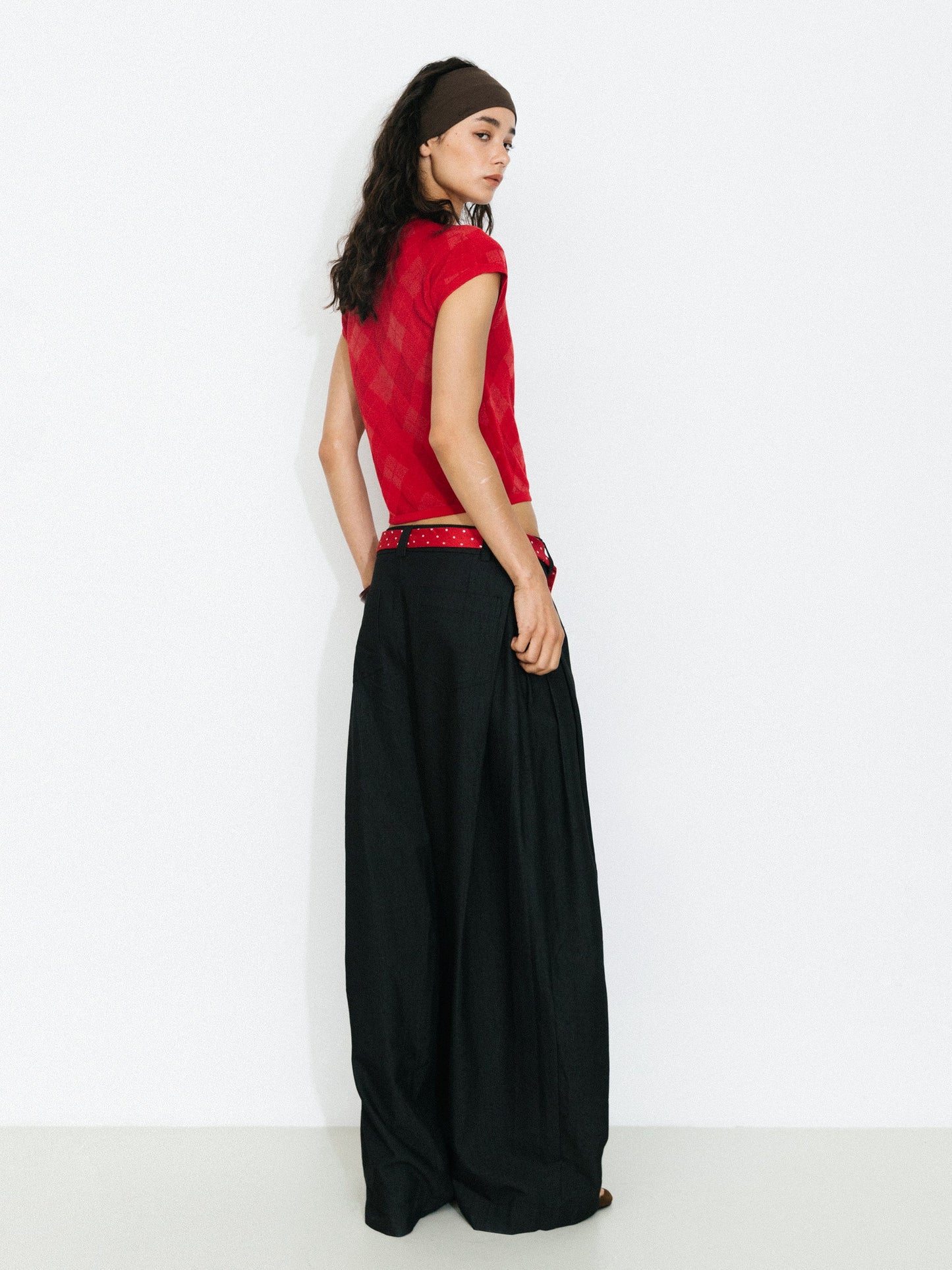 Cropped Knit Short-Sleeve Cardigan