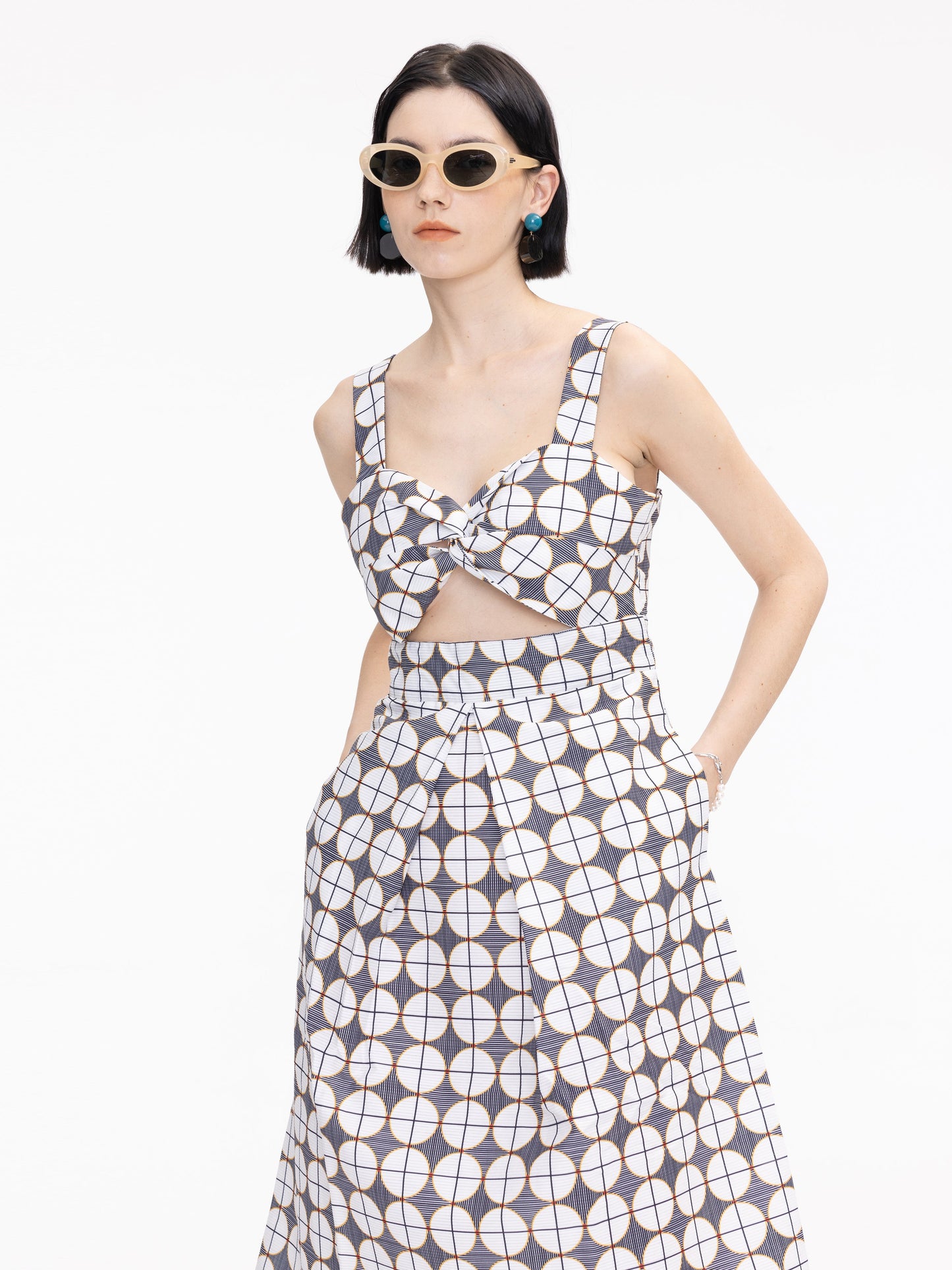 Sweetheart Neckline Cut Out Dress