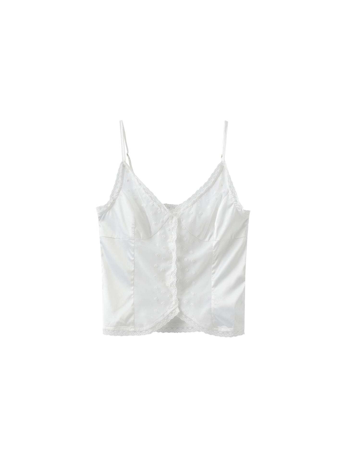 Embroidered lace Tank Top