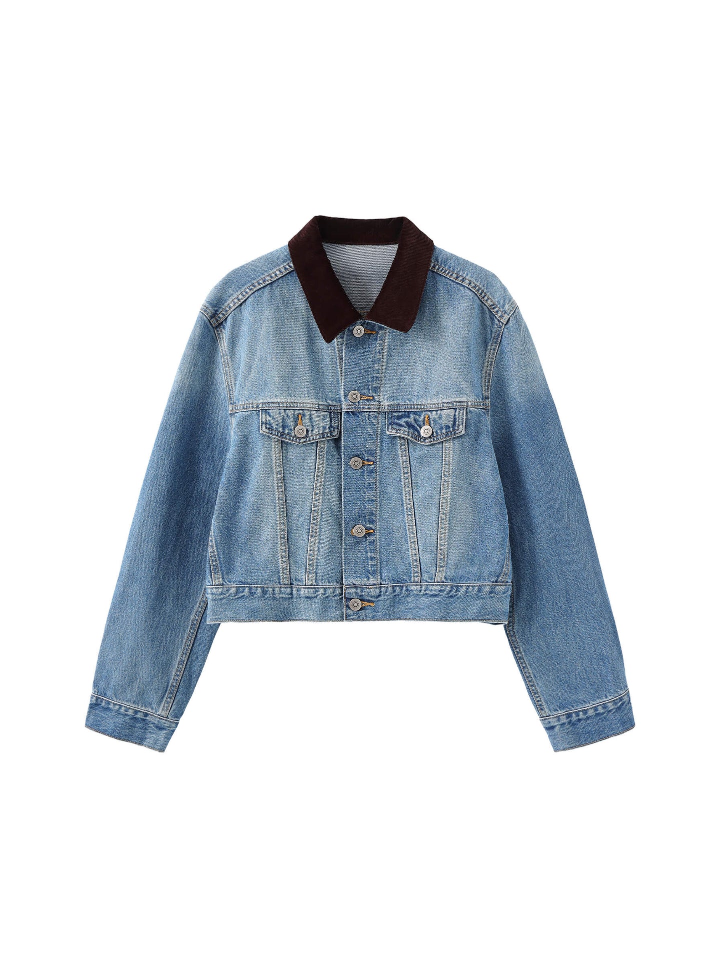Light Blue Short Denim Jacket