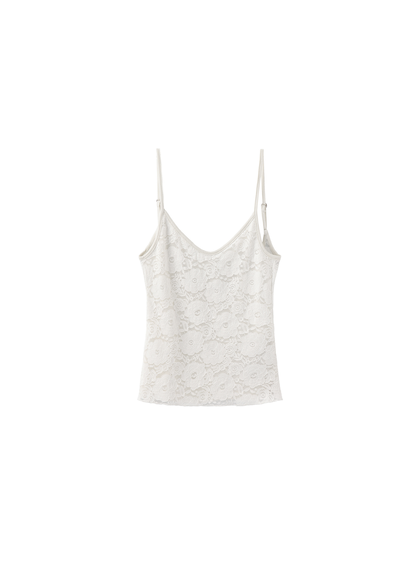 Lace Slim-Fit V-Neck Cami Top