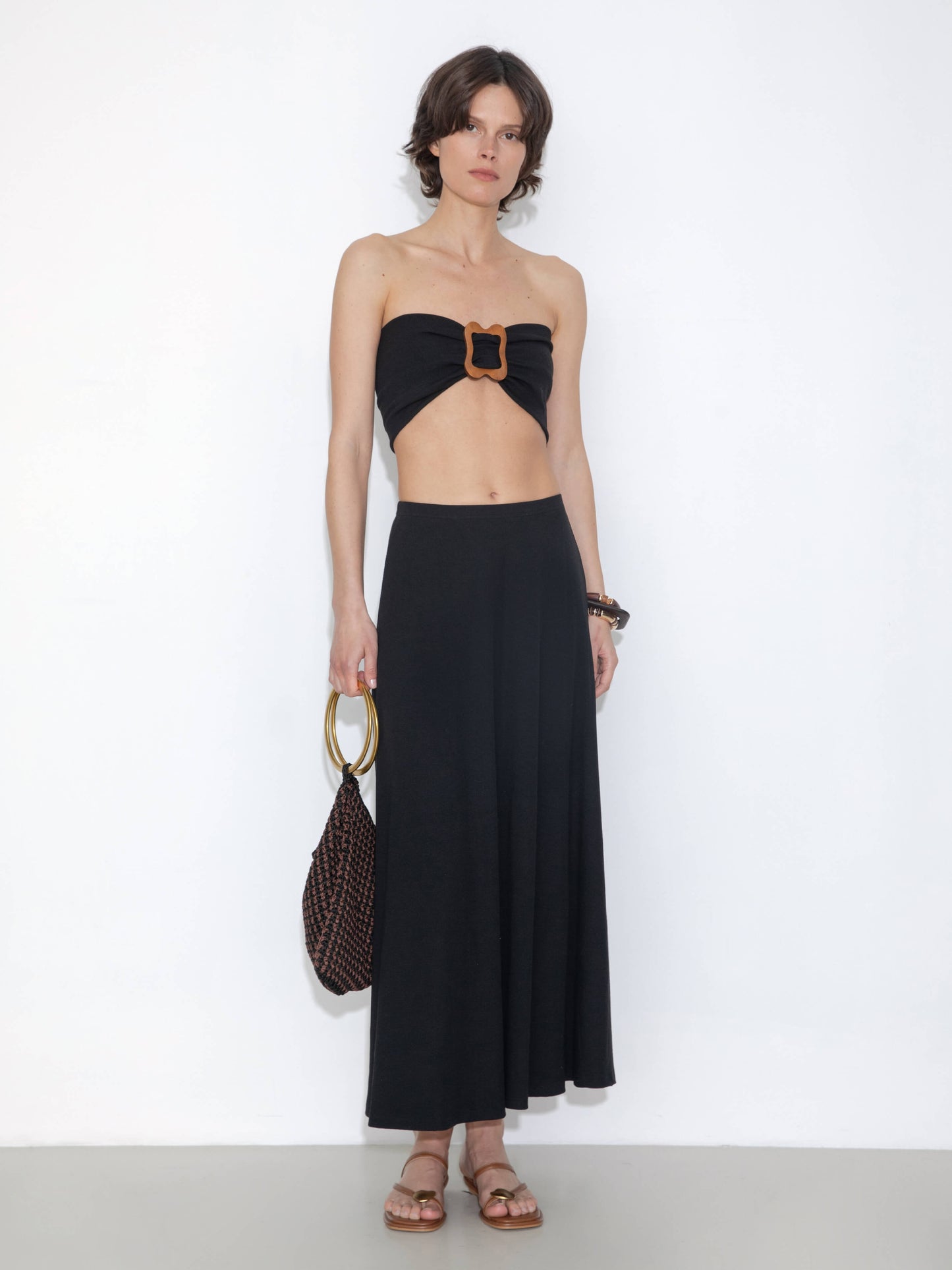 Convertible Strapless A-Line Dress & Skirt