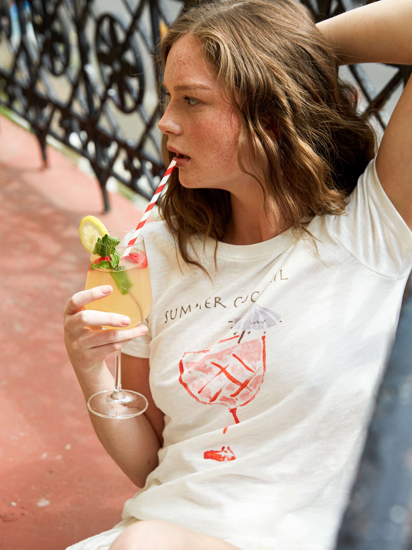 Printed Casual Short-Sleeve Top