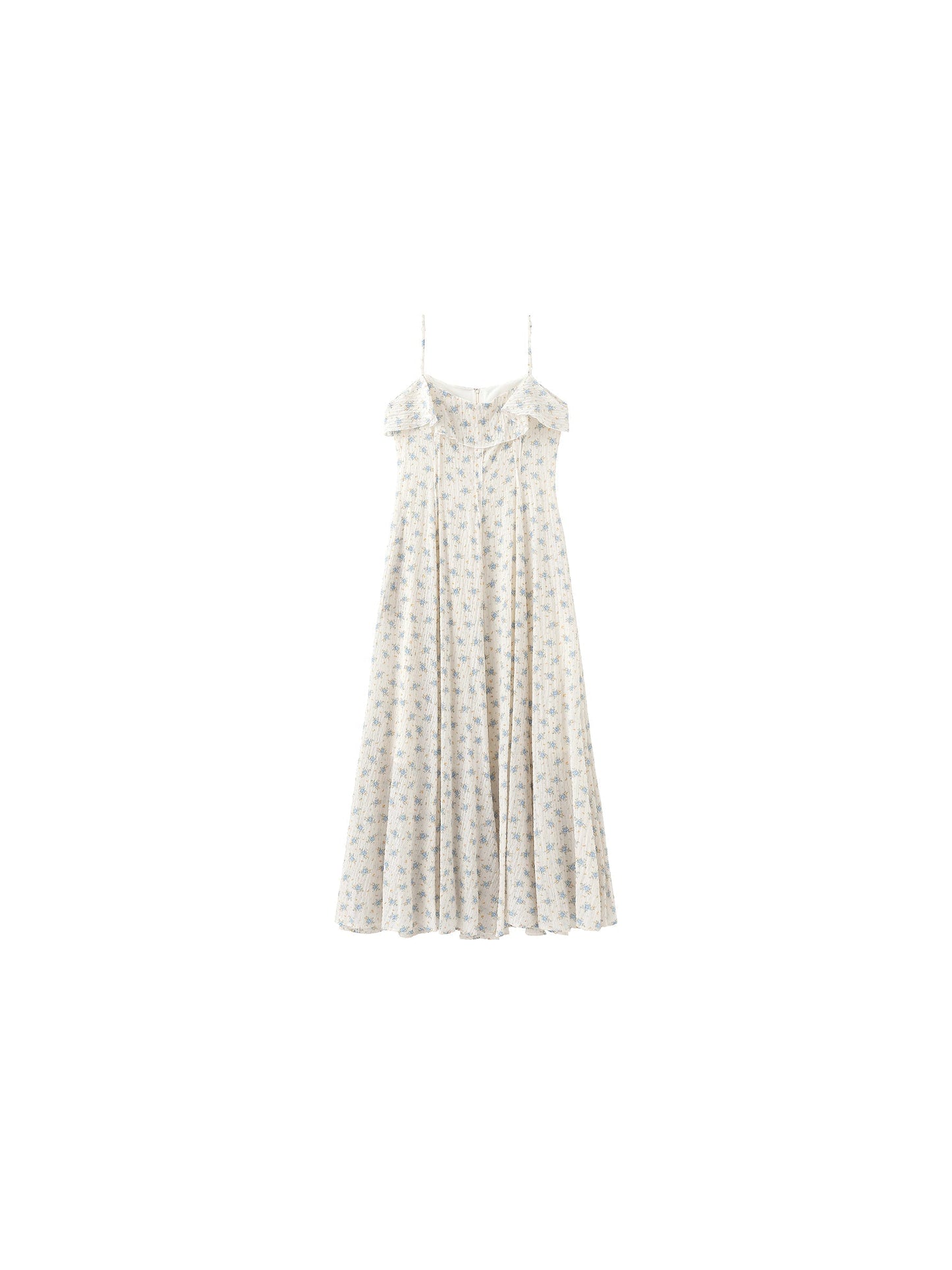 Waist Gathered Floral Sling Dress
