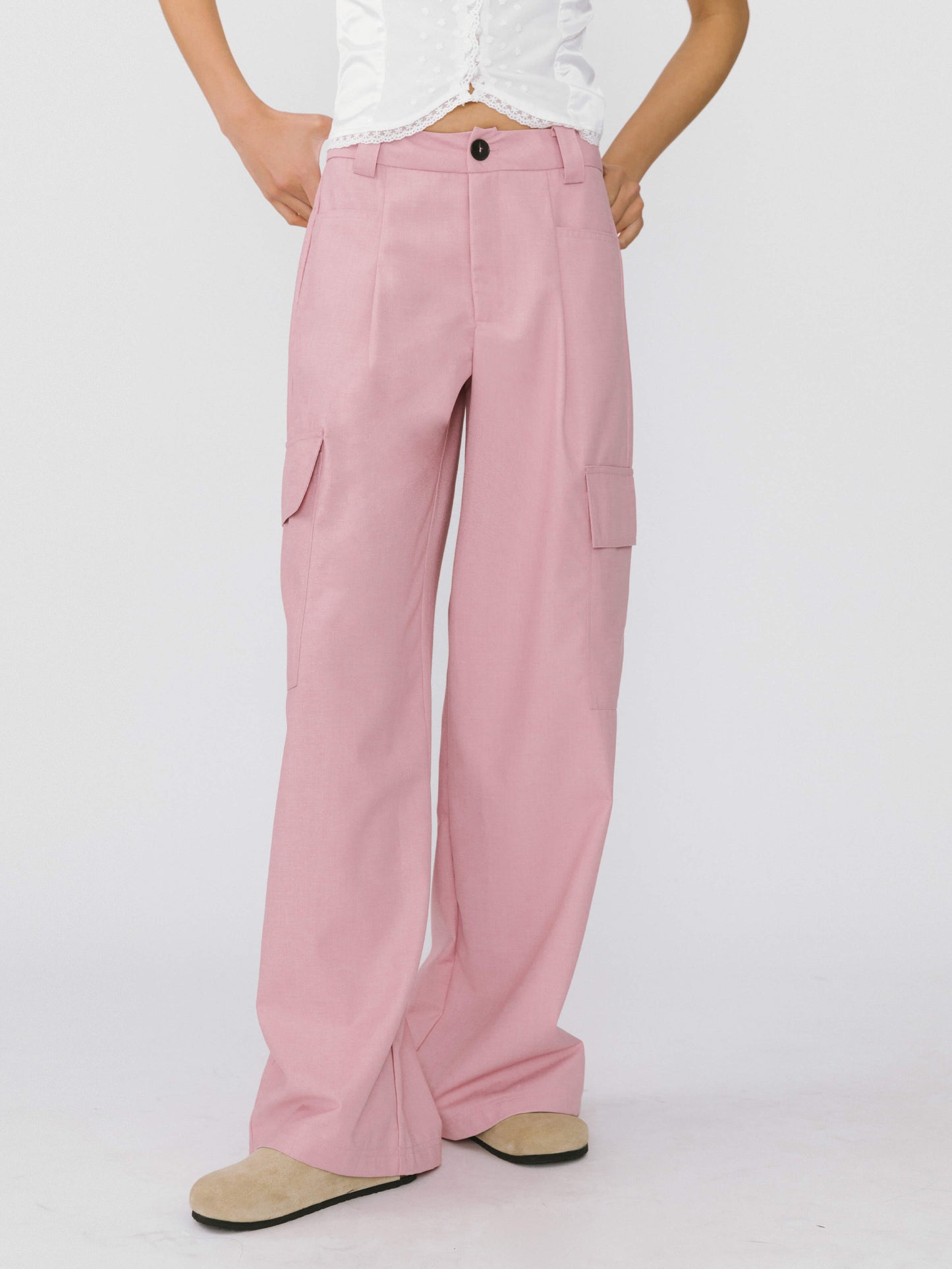 Straight Leg Cargo Trousers