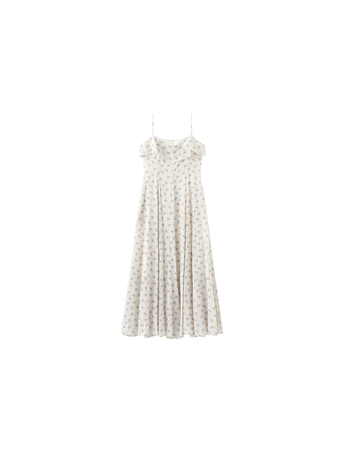 Waist Gathered Floral Sling Dress
