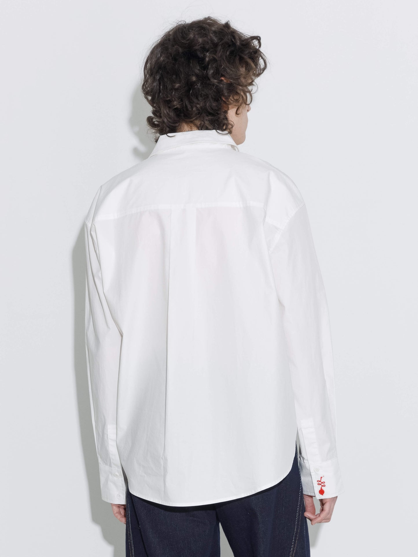 100% Cotton Embroidered Oversized Shirt