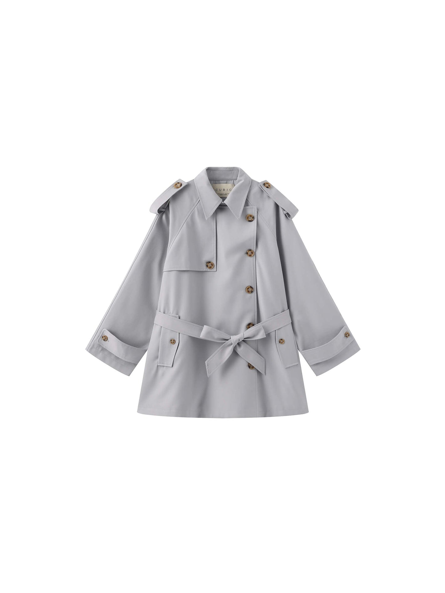 Oversized Mid-Length Trench Coat with Belt
