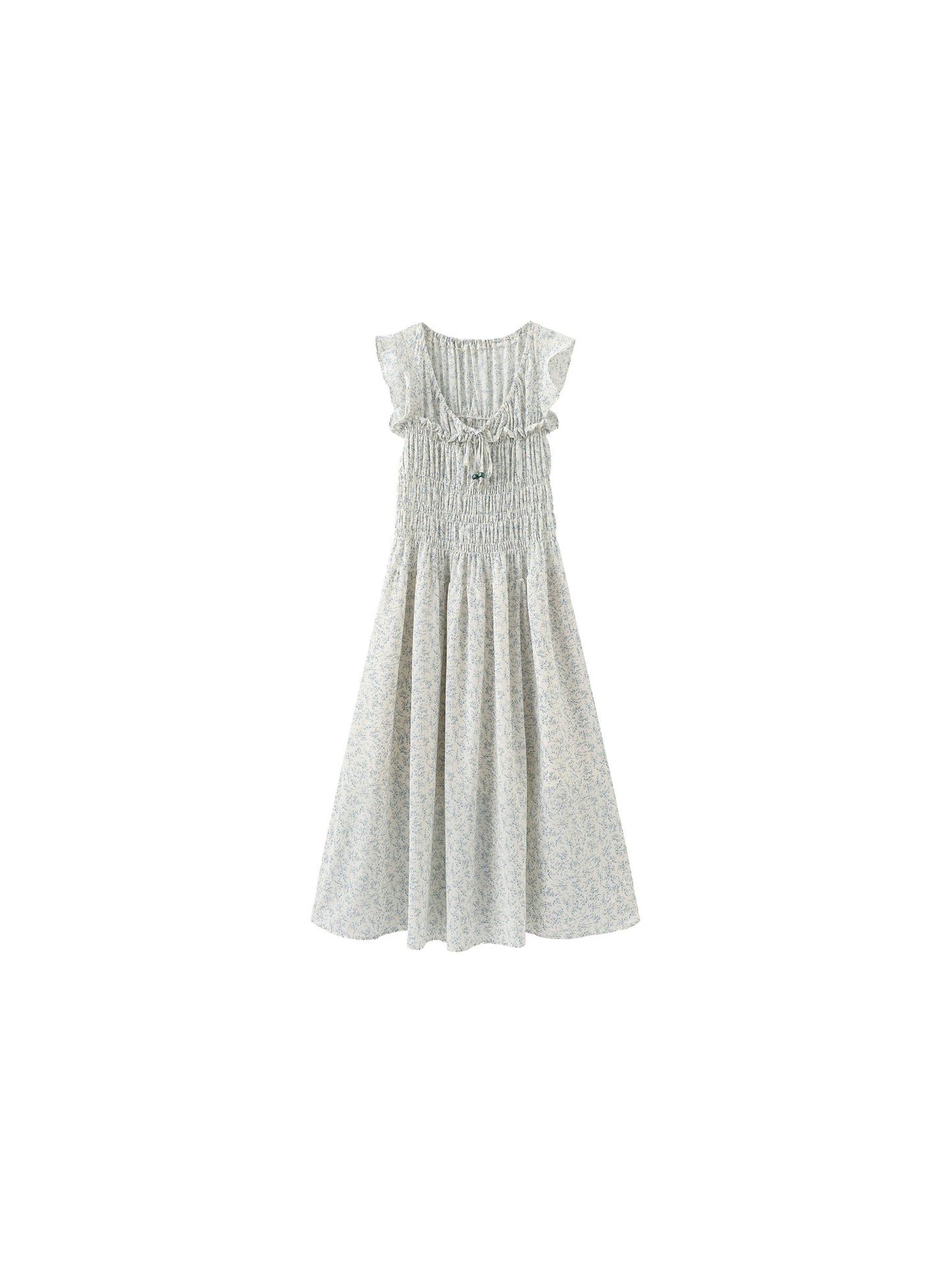 Floral Tie Sleeveless Dress