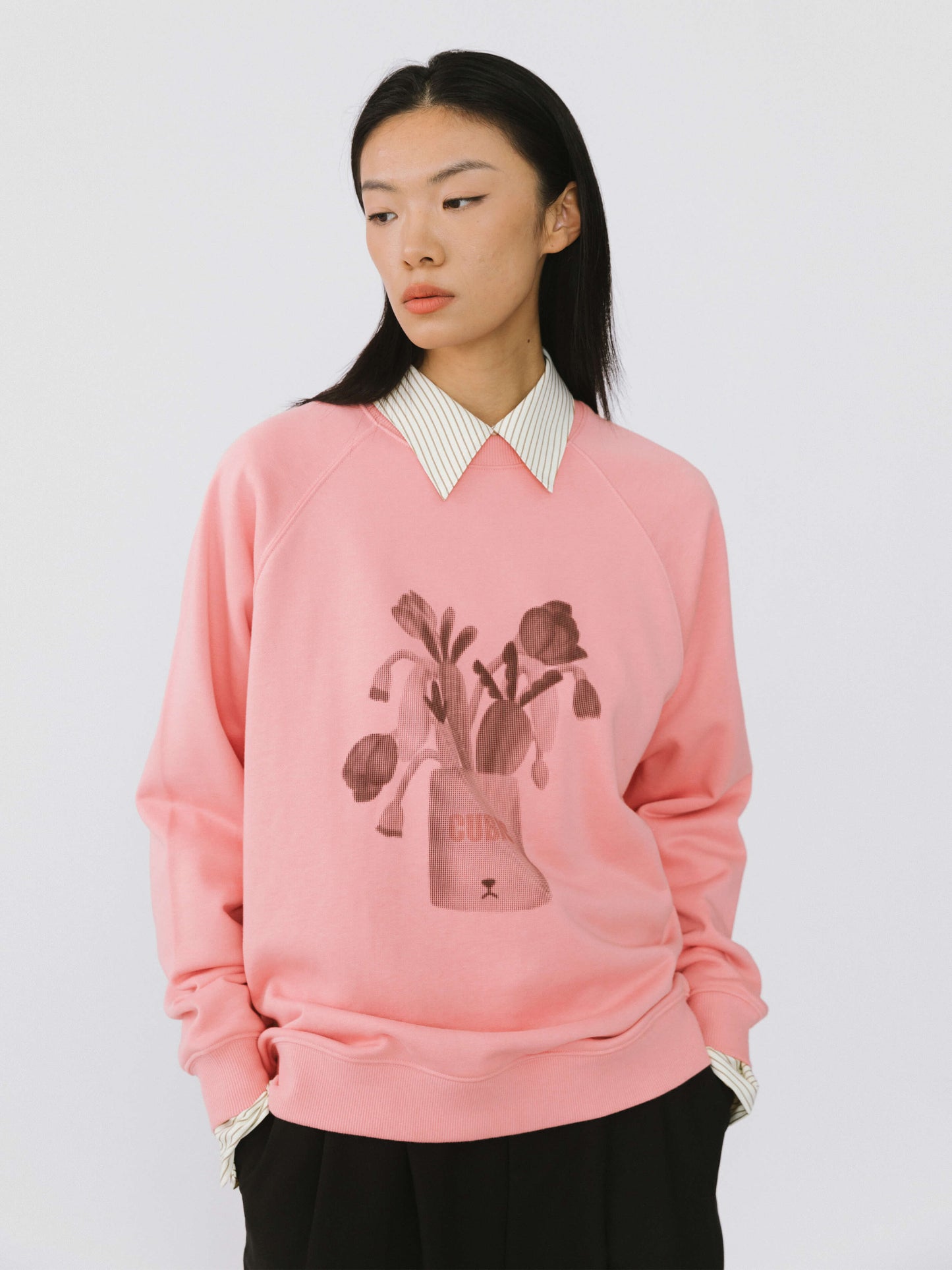 Round Neck Printed Sweatshirt