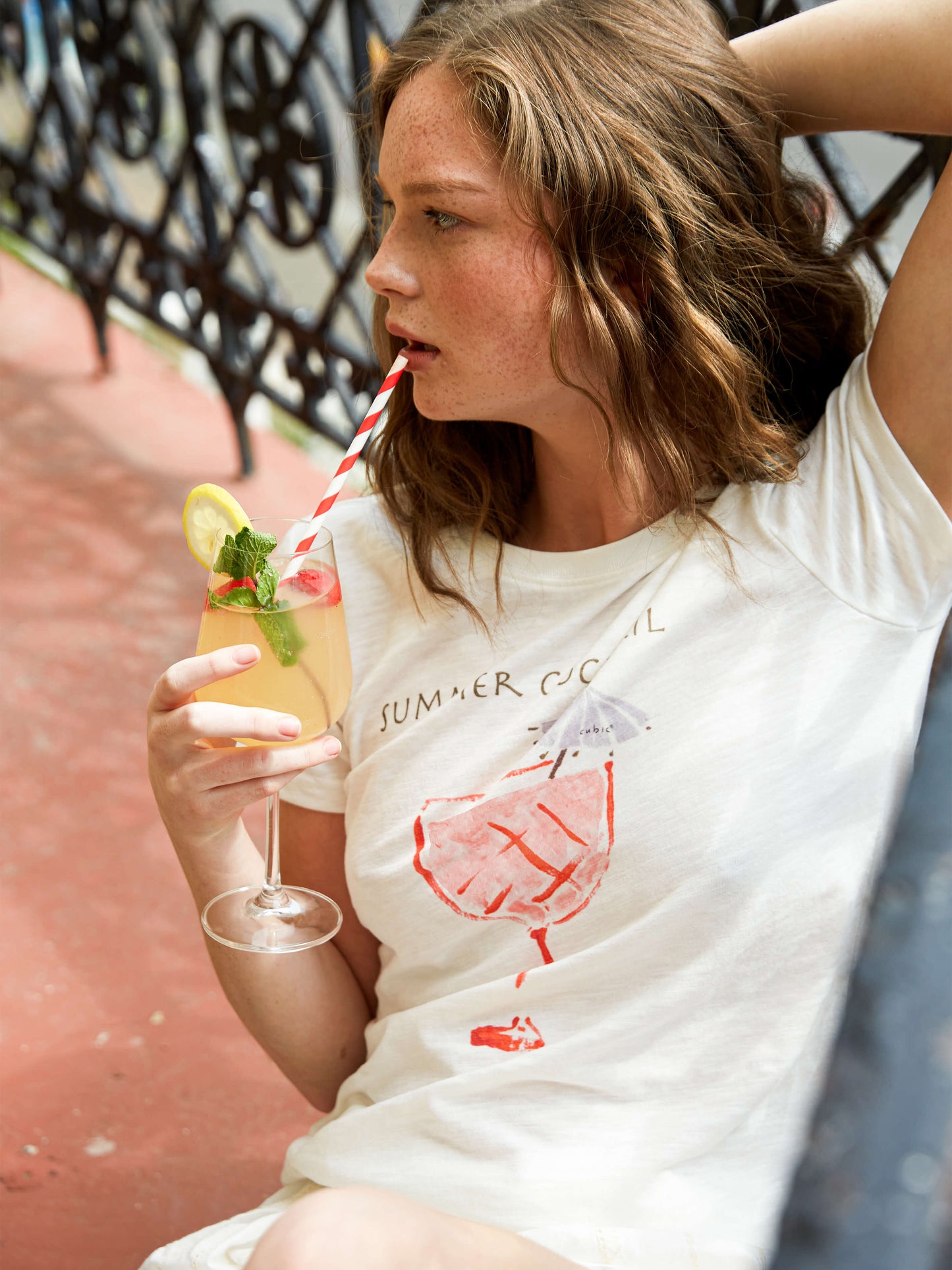 Printed Casual Short-Sleeve Top