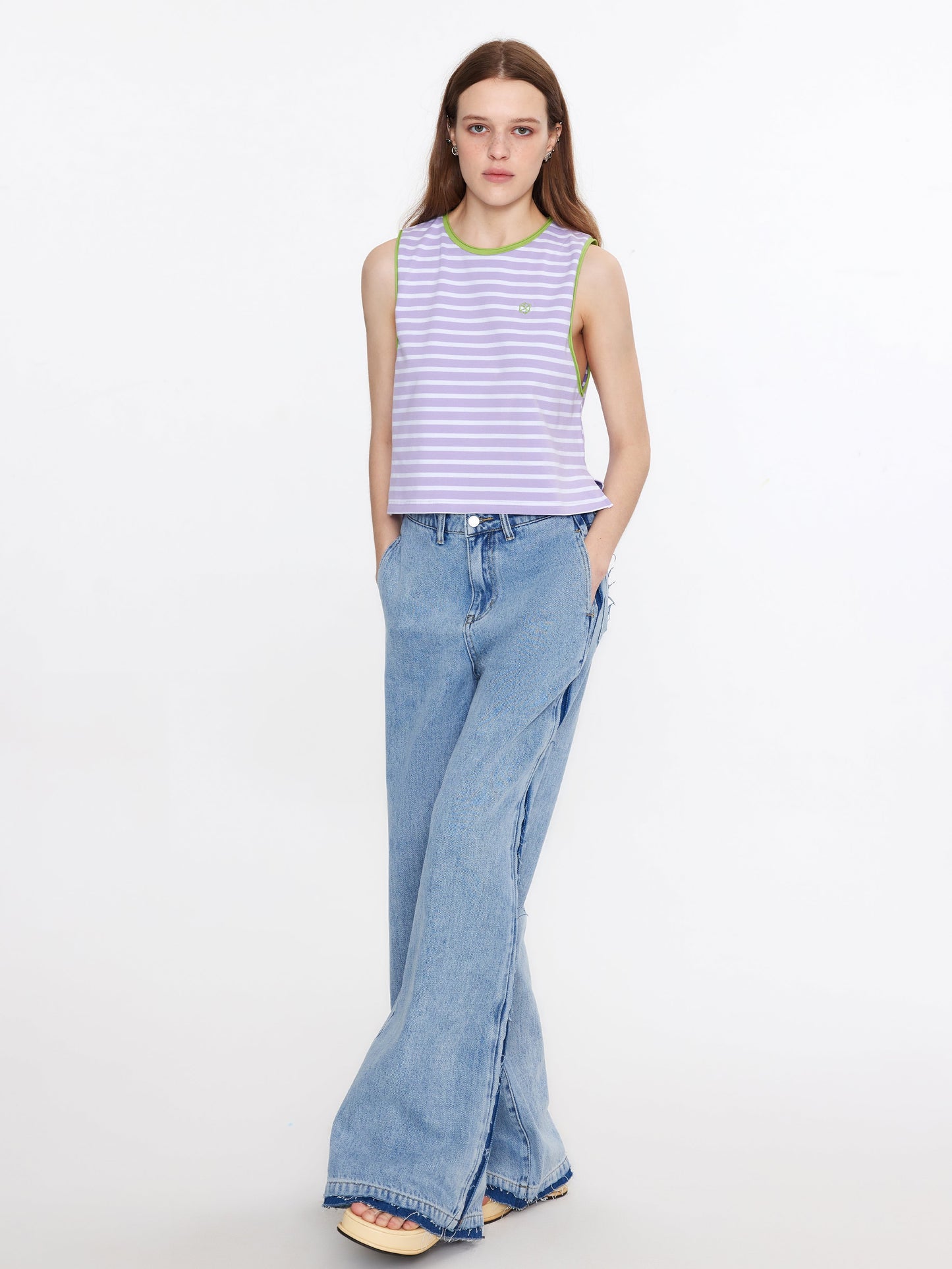 Striped Loose Fit Tank Top