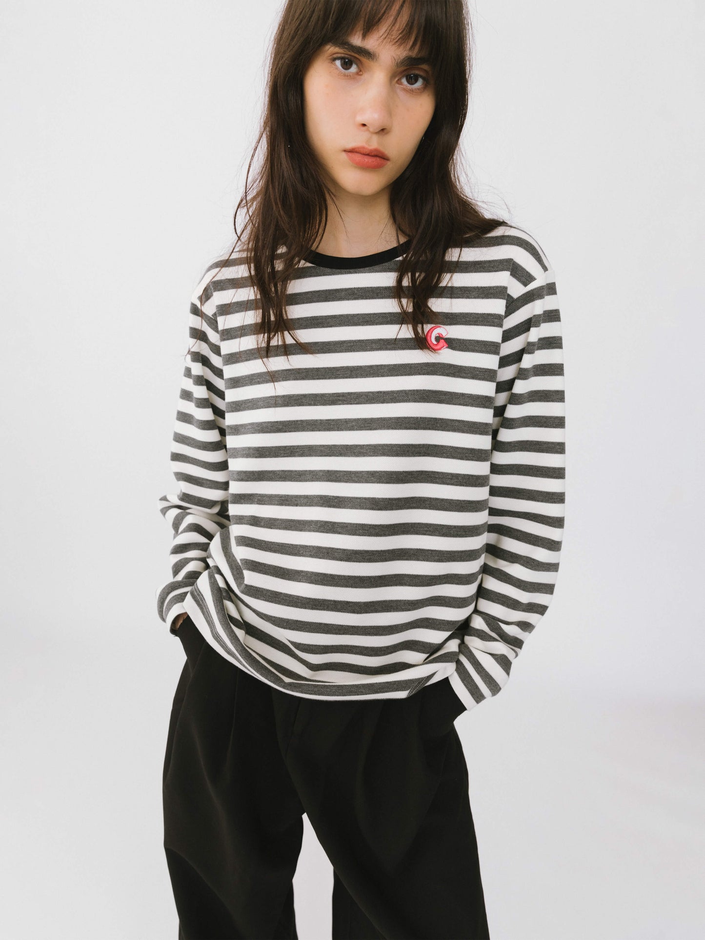 Oversized Striped Long Sleeve Top