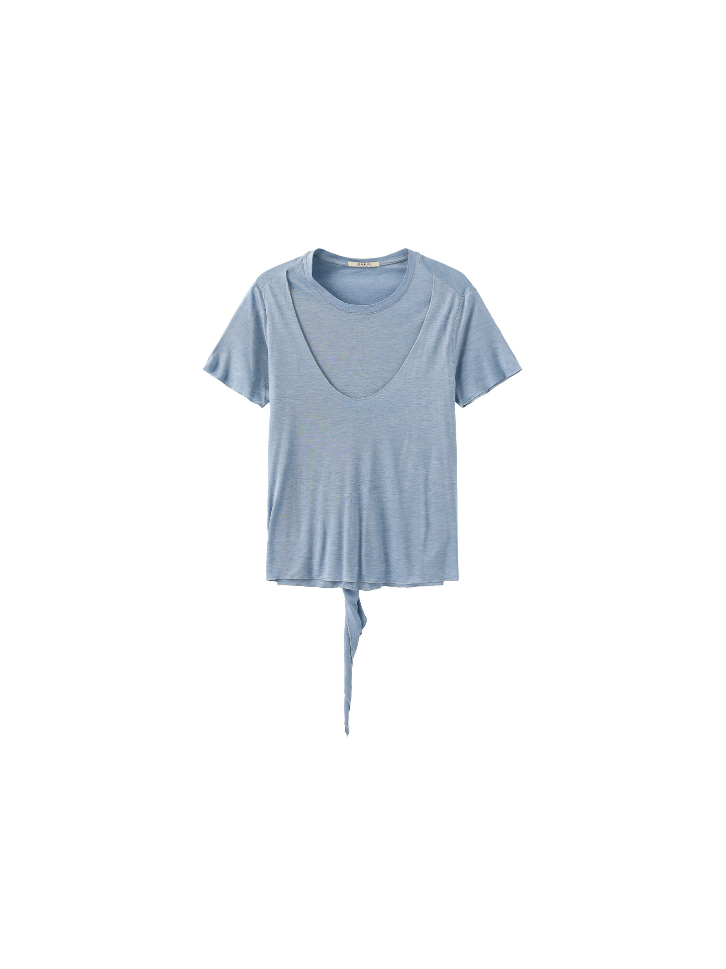 Convertible Layered Short-Sleeve T-Shirt