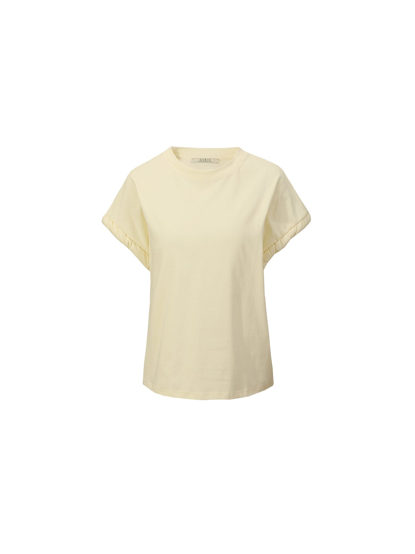 Round Neck White Casual T-shirt