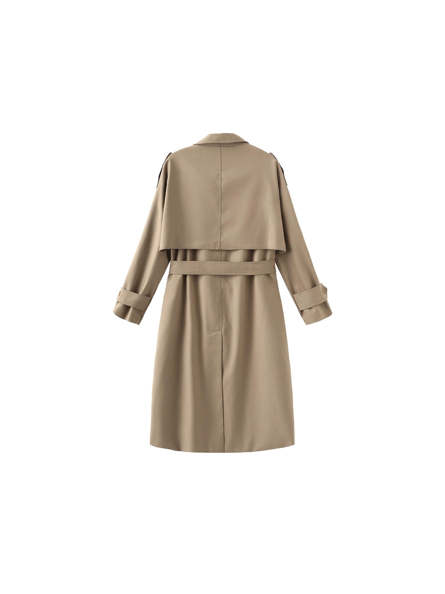 Double Breasted Trench Coat with Belt