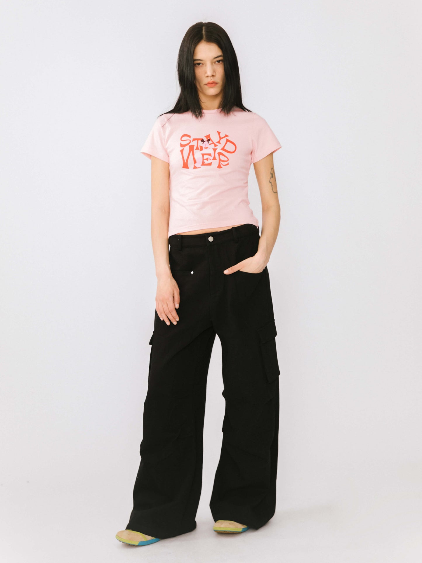 "Stay Weird" Printed T-Shirt