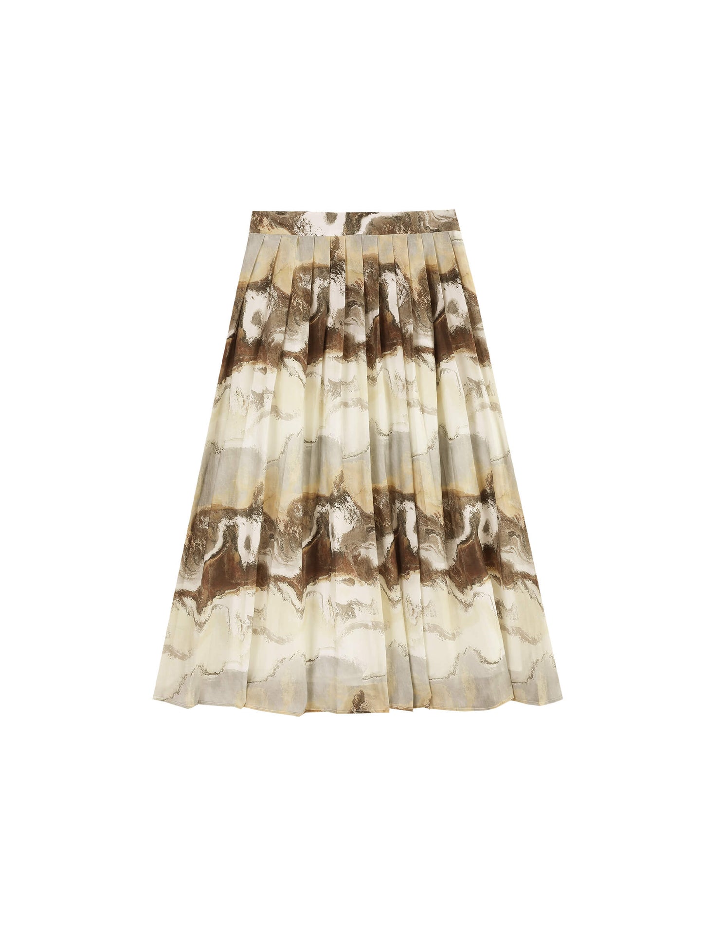 Coast Printed Pleated Skirt