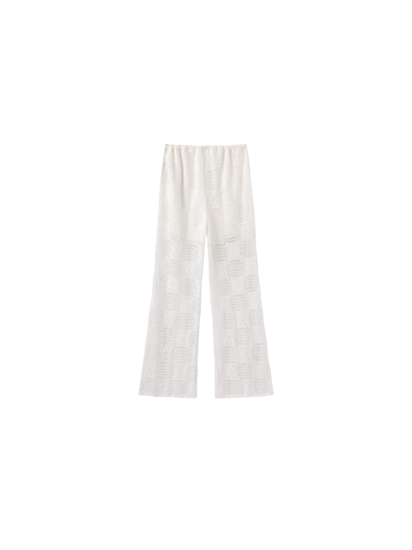 Crochet Knit Hollow-Out Trousers