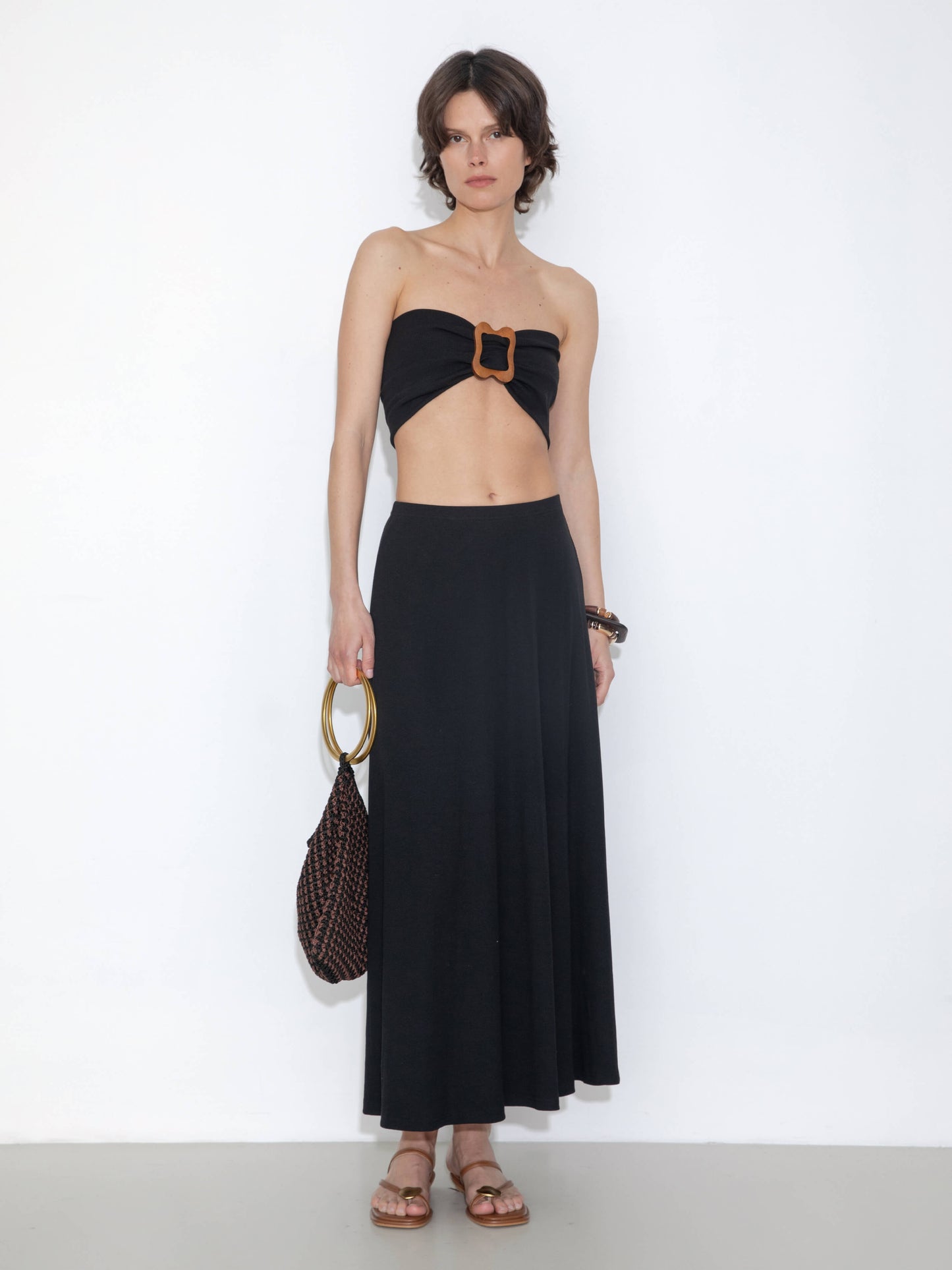 Convertible Strapless A-Line Dress & Skirt