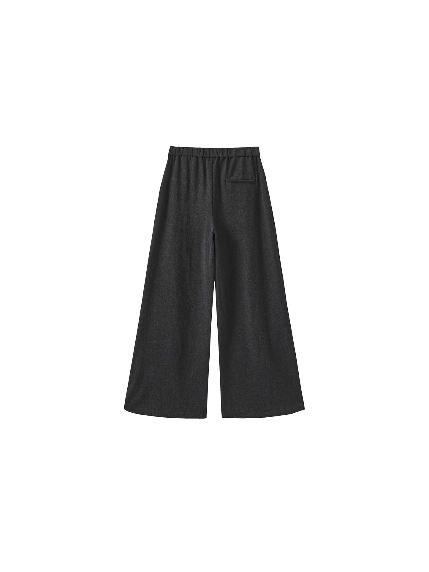 Black Slim Wide Leg Trousers