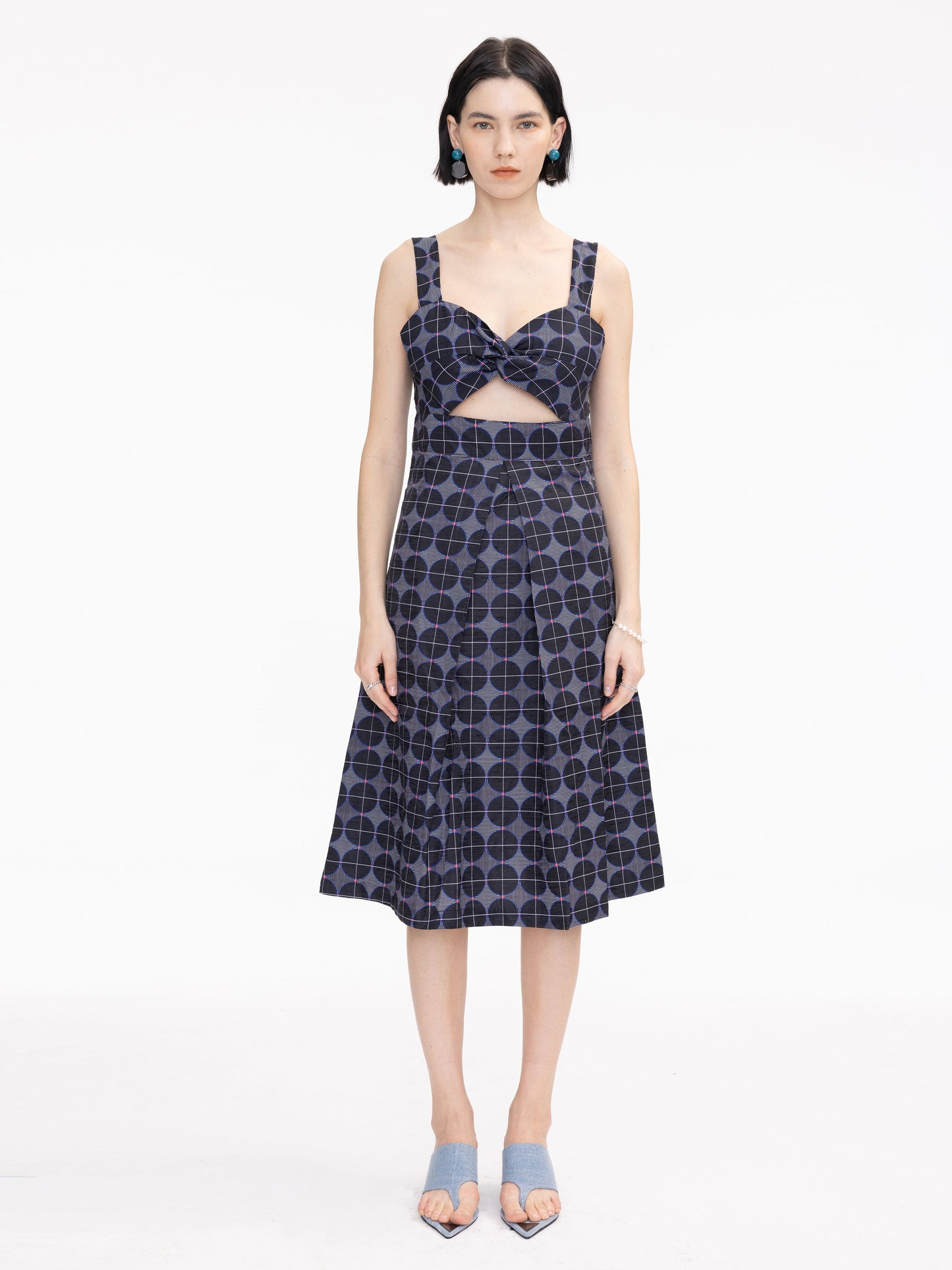 Sweetheart Neckline Cut Out Dress