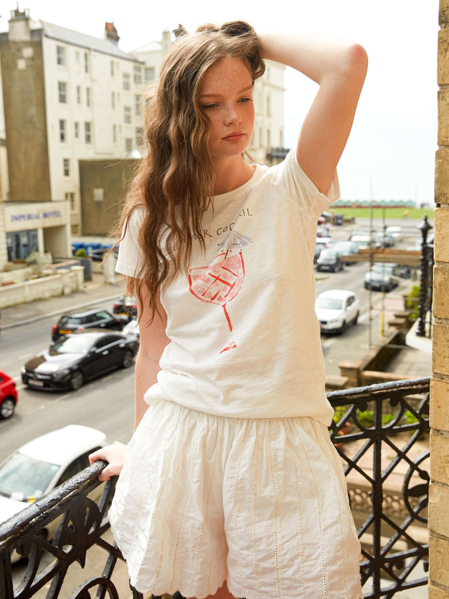 Printed Casual Short-Sleeve Top