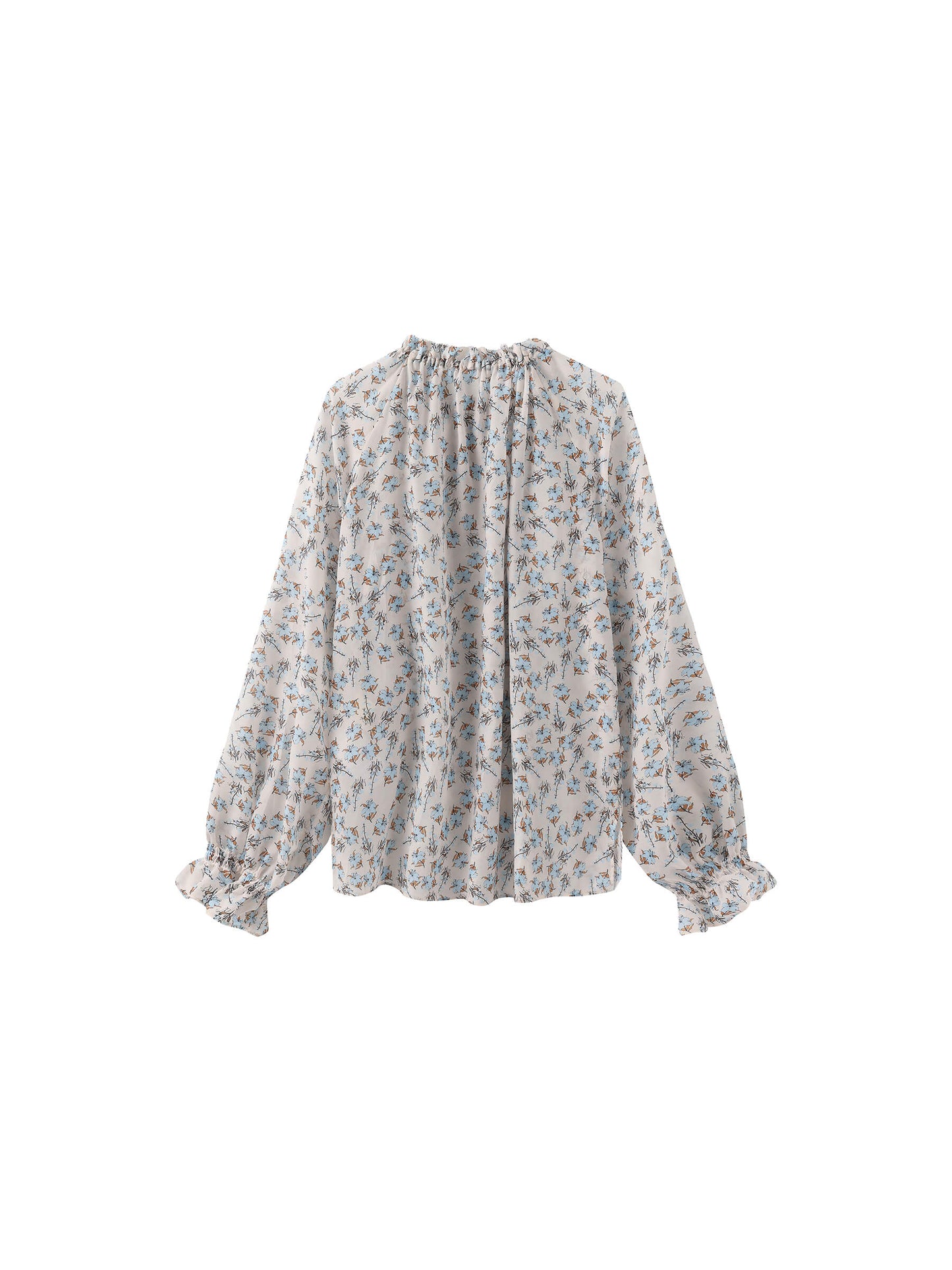V-Neck Flowy Floral Blouse