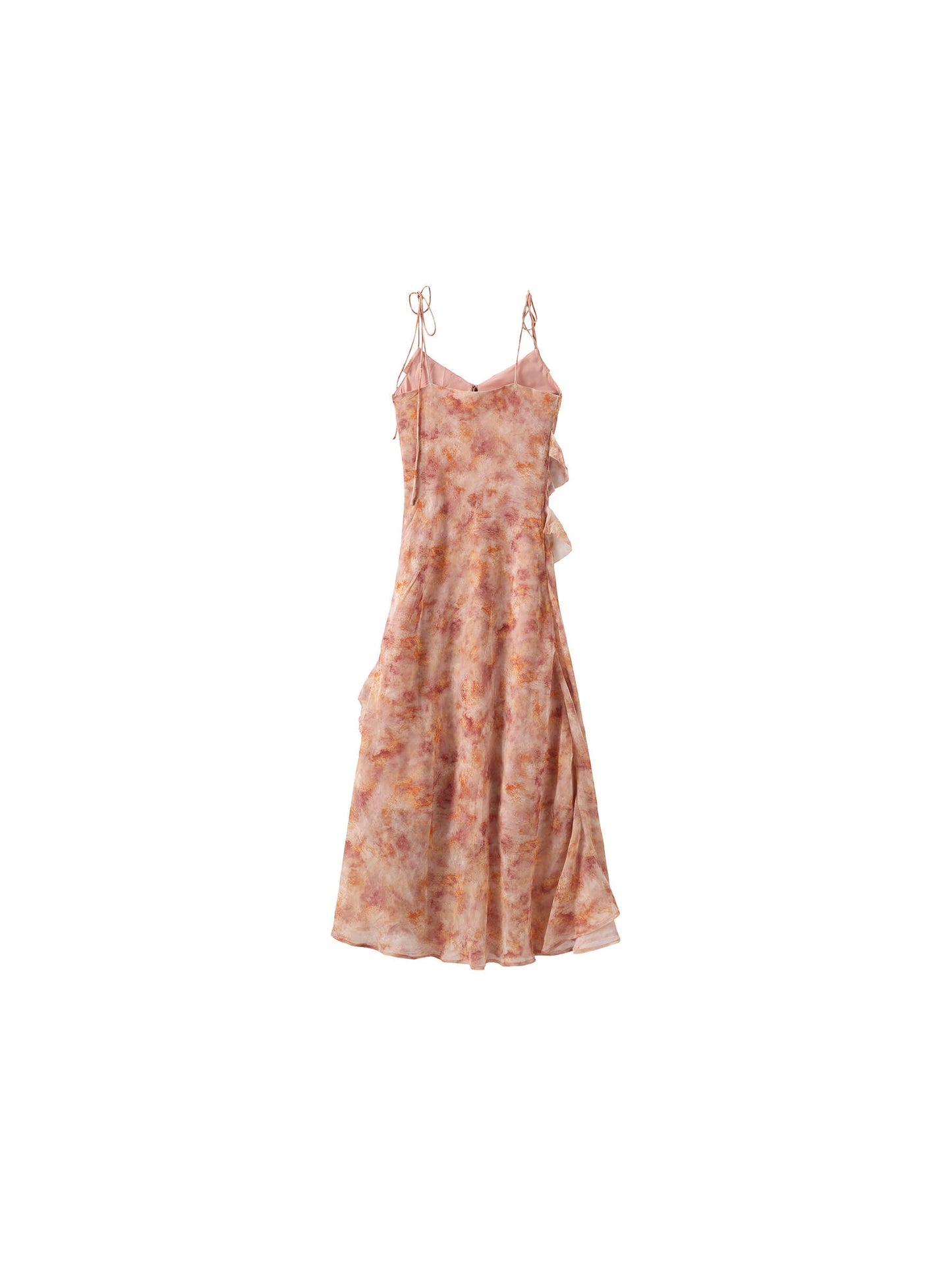 Asymmetrical Floral Print Cami Dress