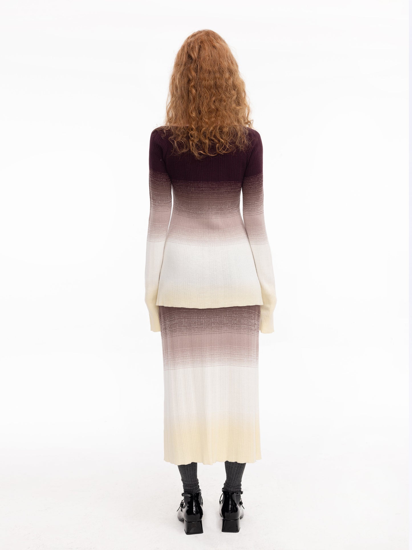 Gradient Coloured Thin Cardigan