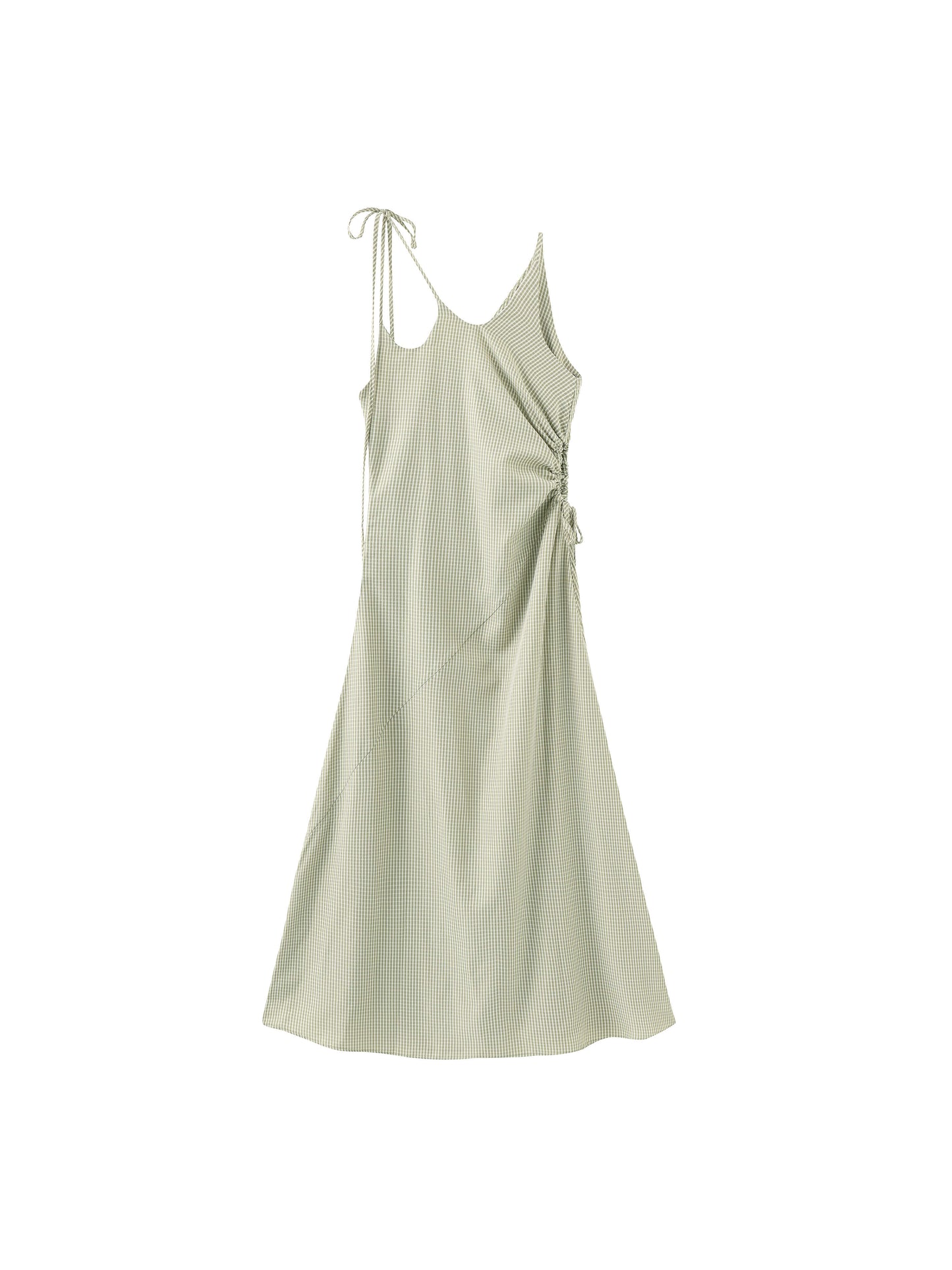 Striped Triple Strap Woven Midi Dress