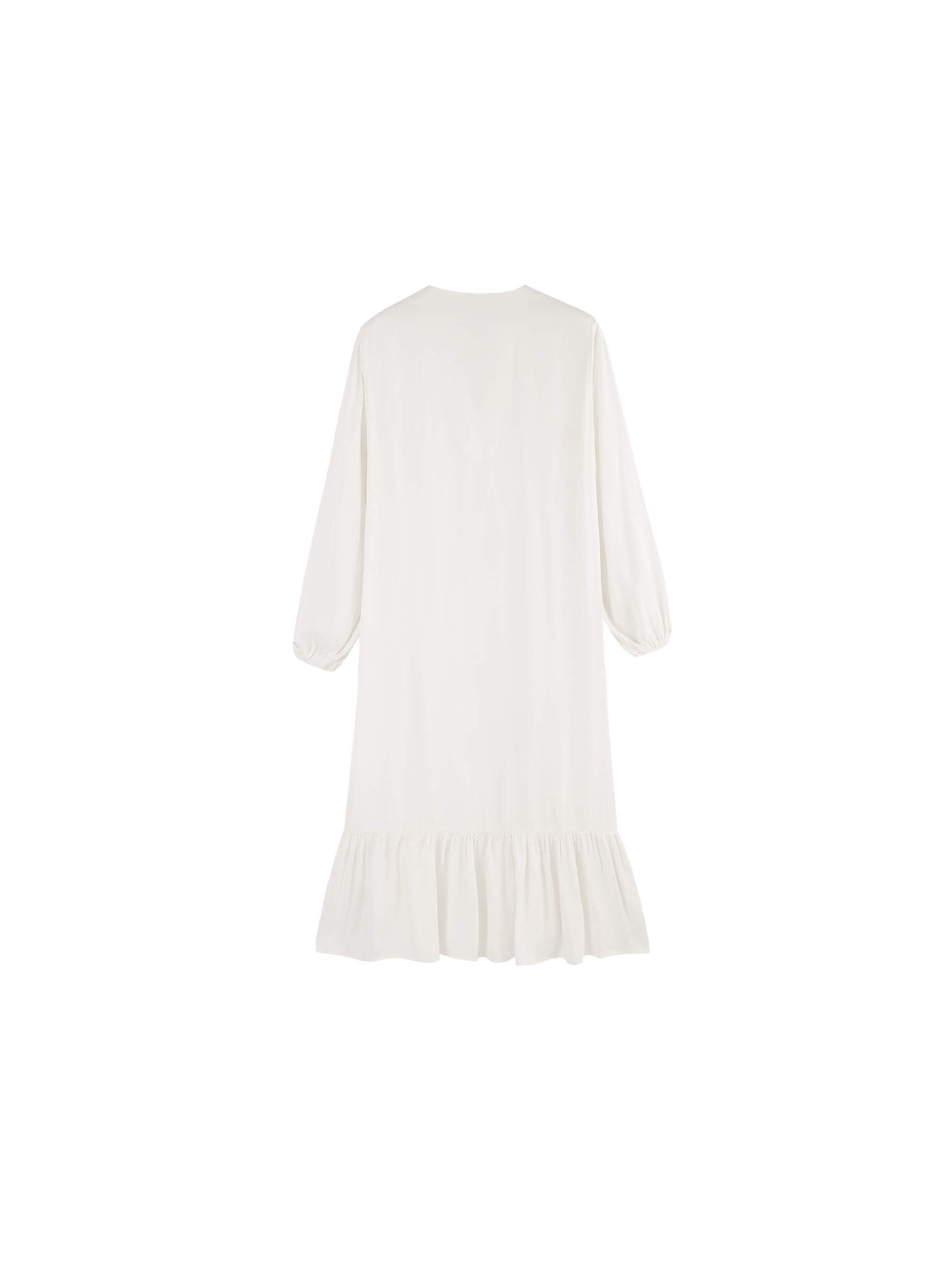 Tiered Long Sleeve A-line Dress