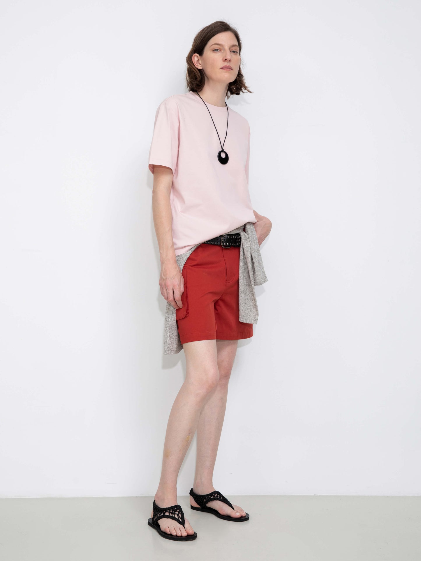 C by CUBIC Oversized Crew Neck Solid T-Shirt