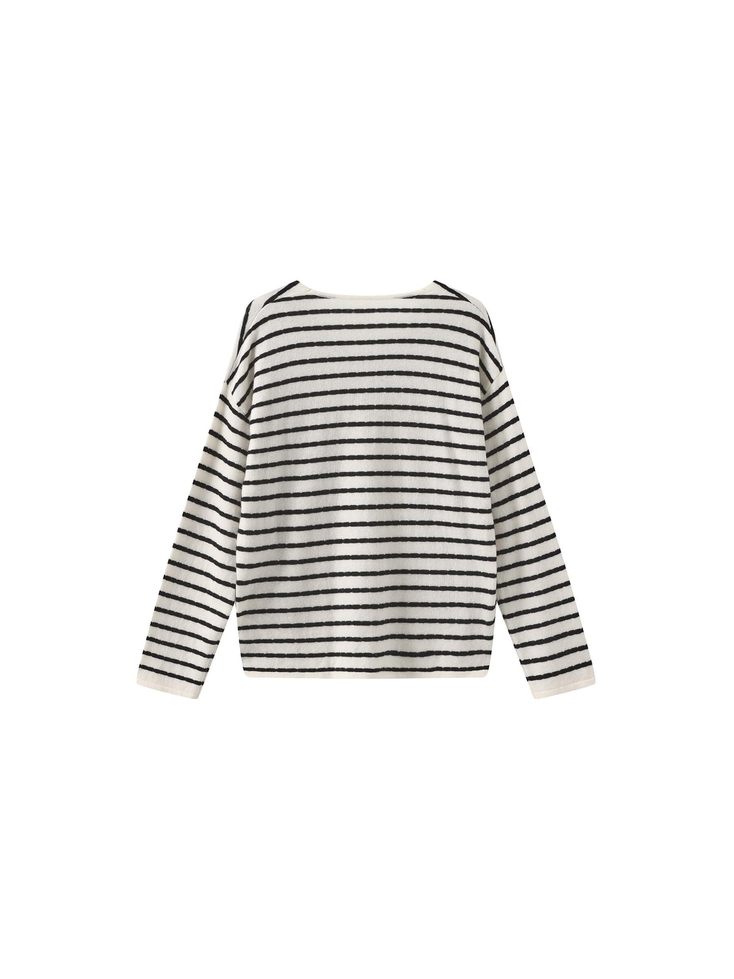 ONE BY CUBIC Striped Wool Knitted Jumper