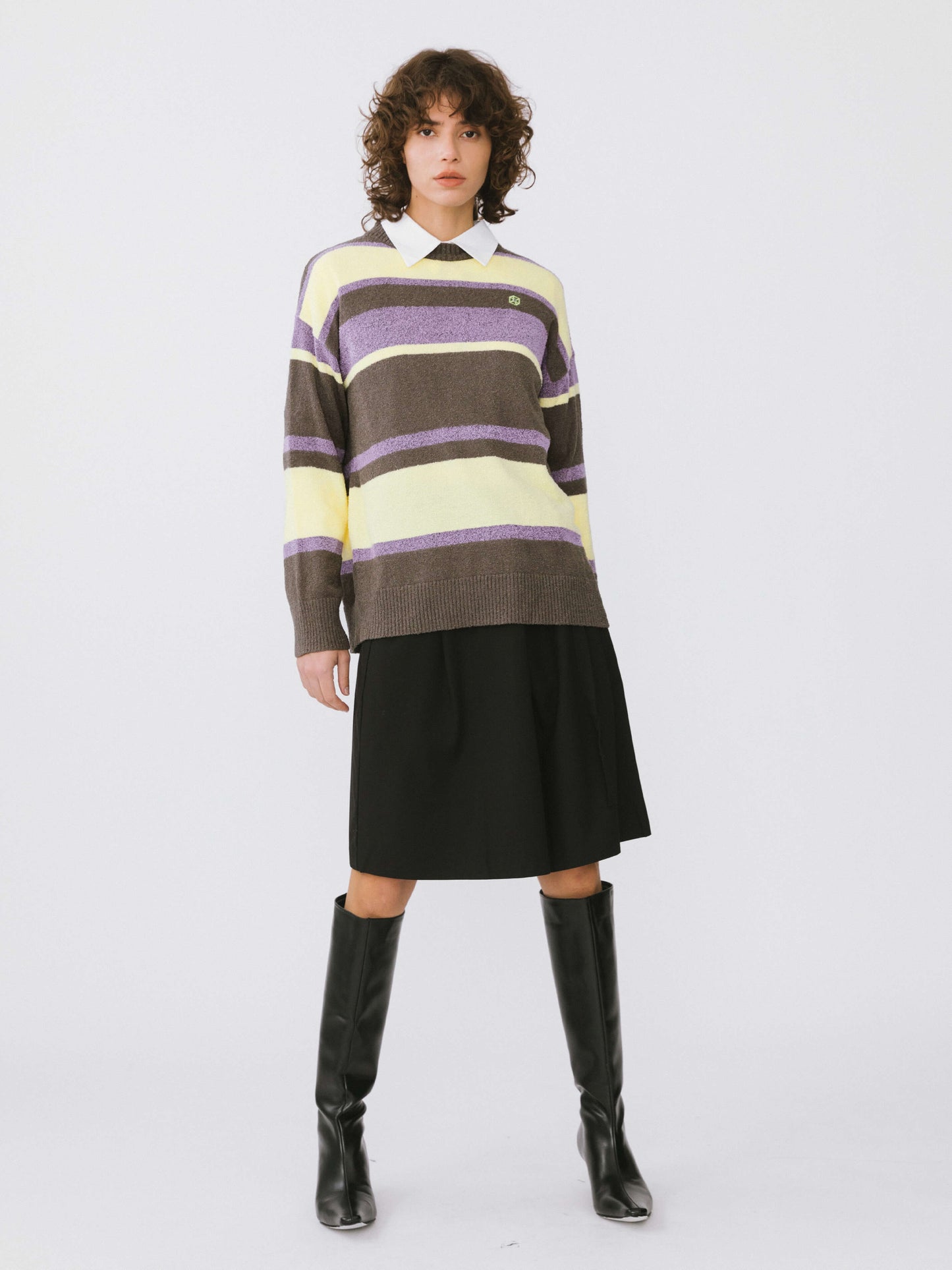 Striped Knit Sweater