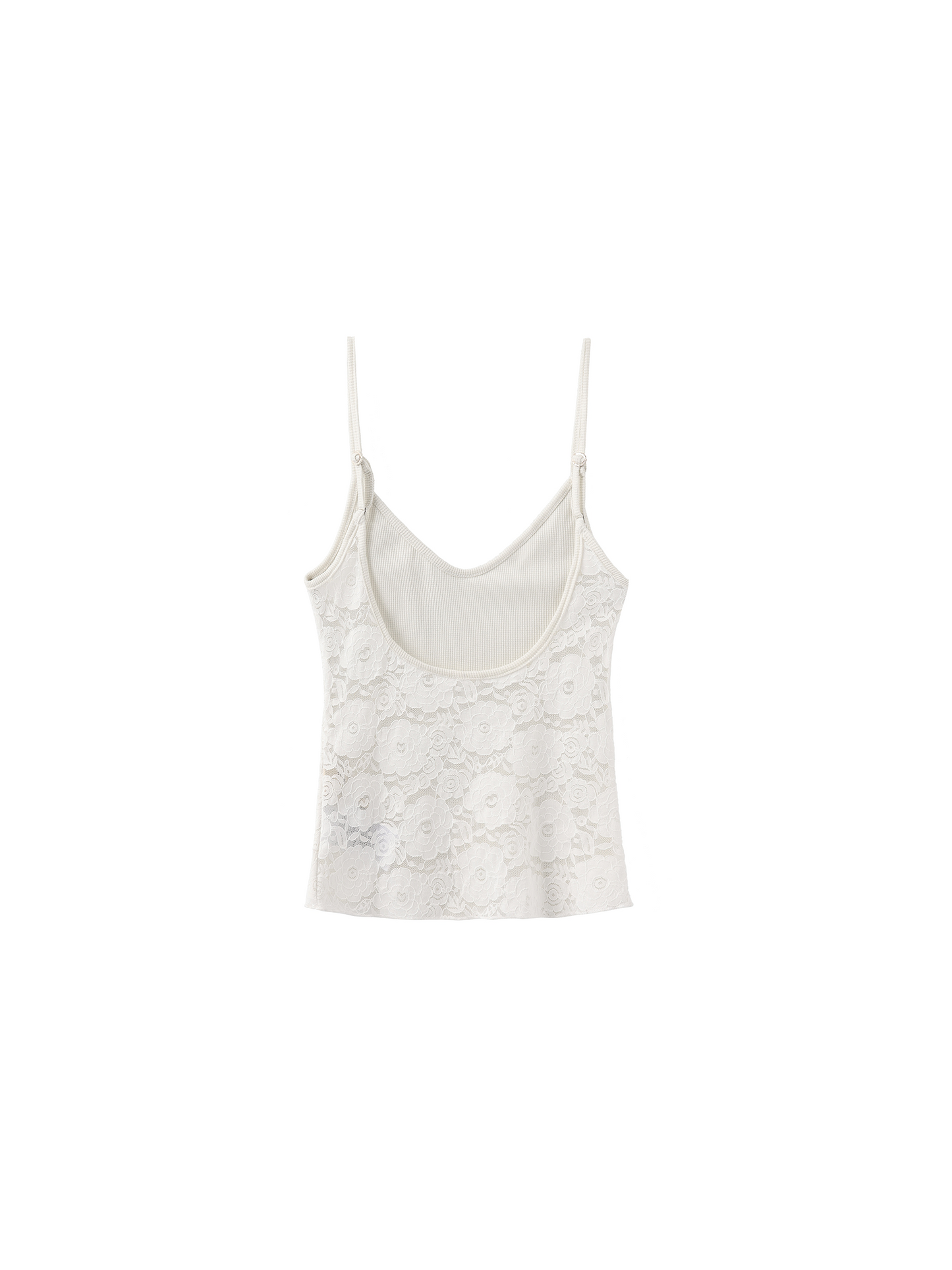 Lace Slim-Fit V-Neck Cami Top