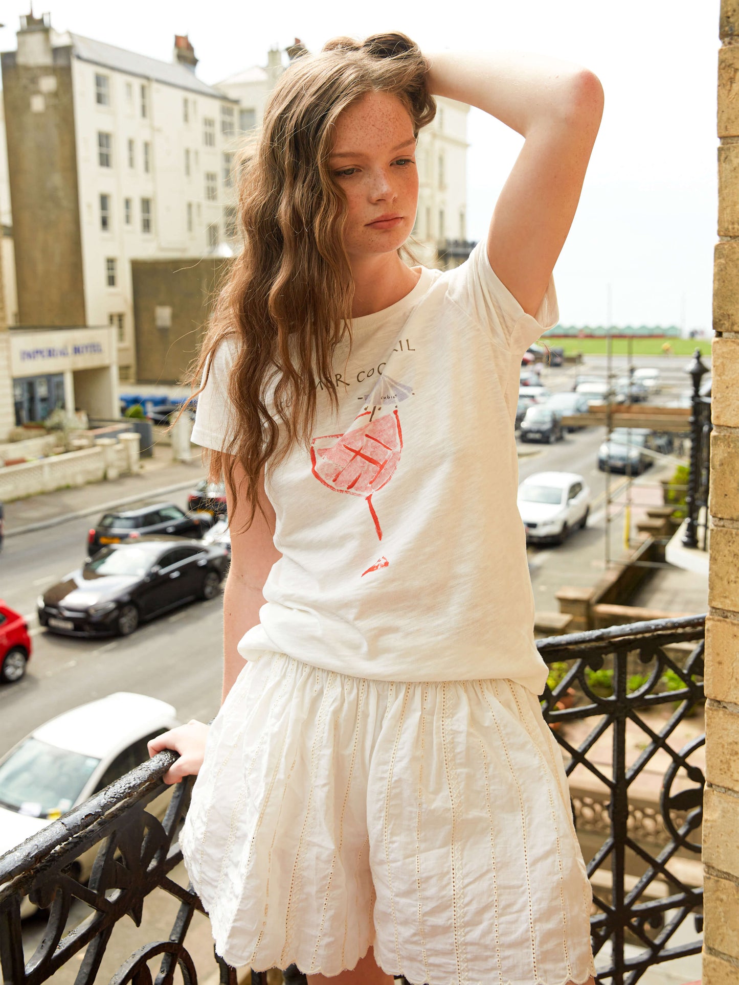 Printed Casual Short-Sleeve Top