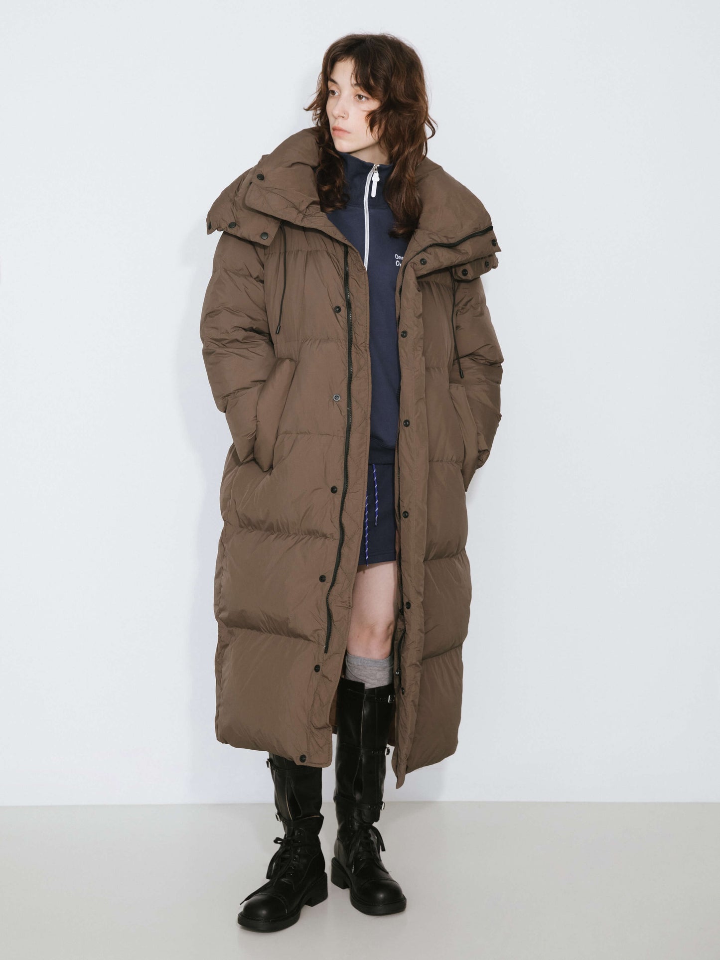 Long A-line Down Coat