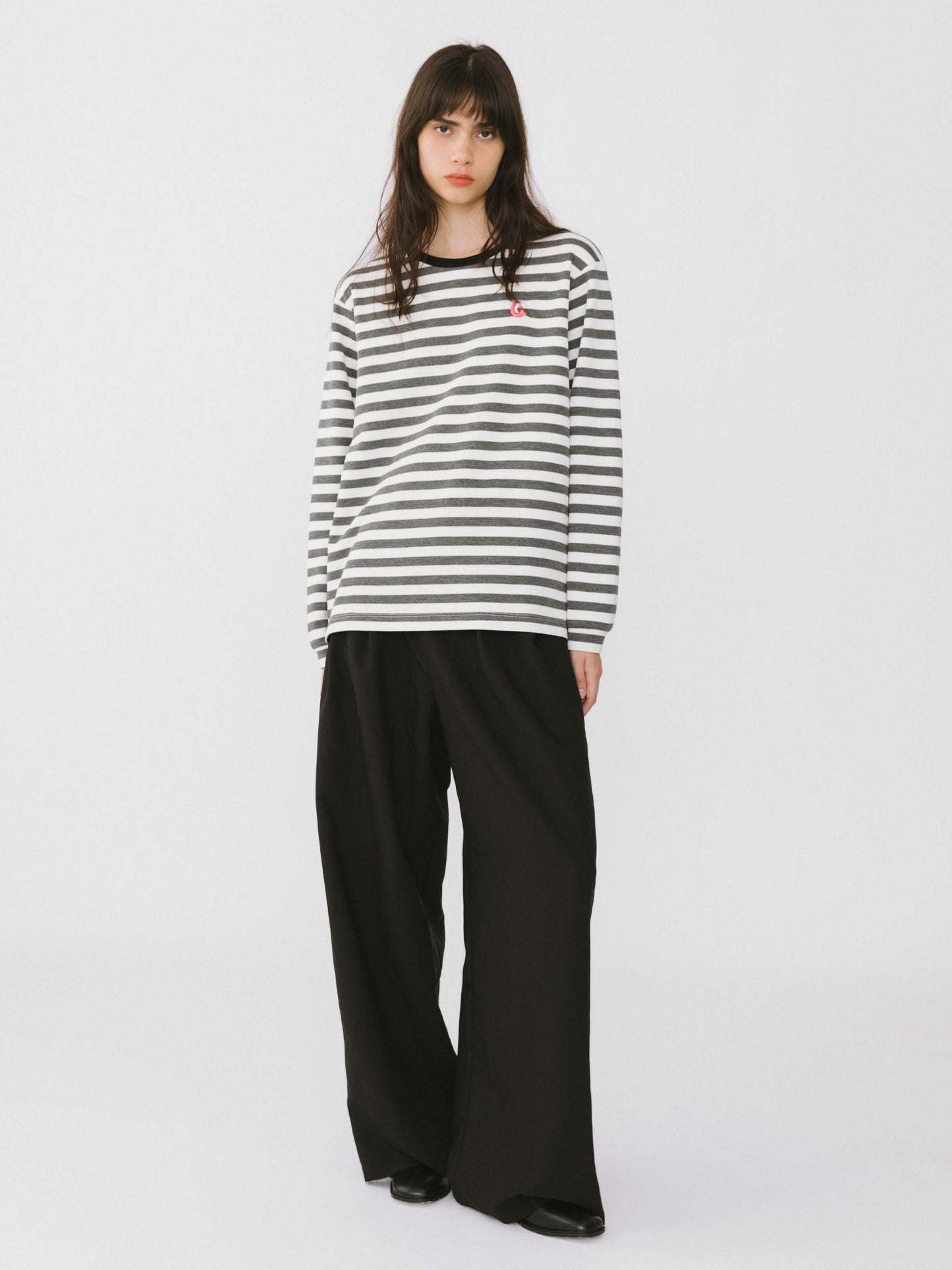 Oversized Striped Long Sleeve Top