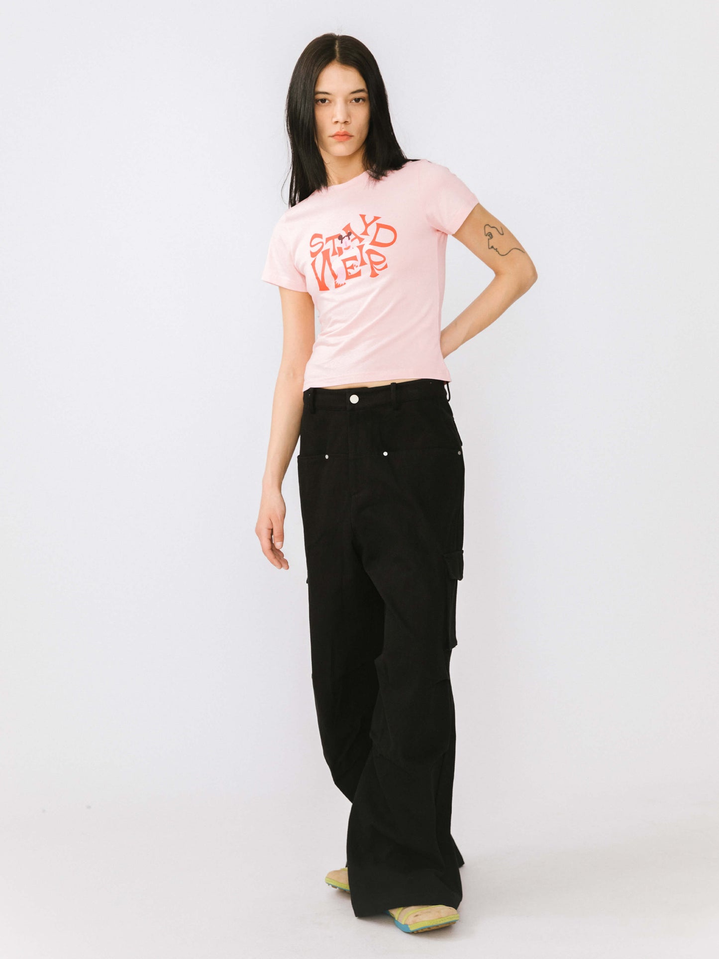 "Stay Weird" Printed T-Shirt