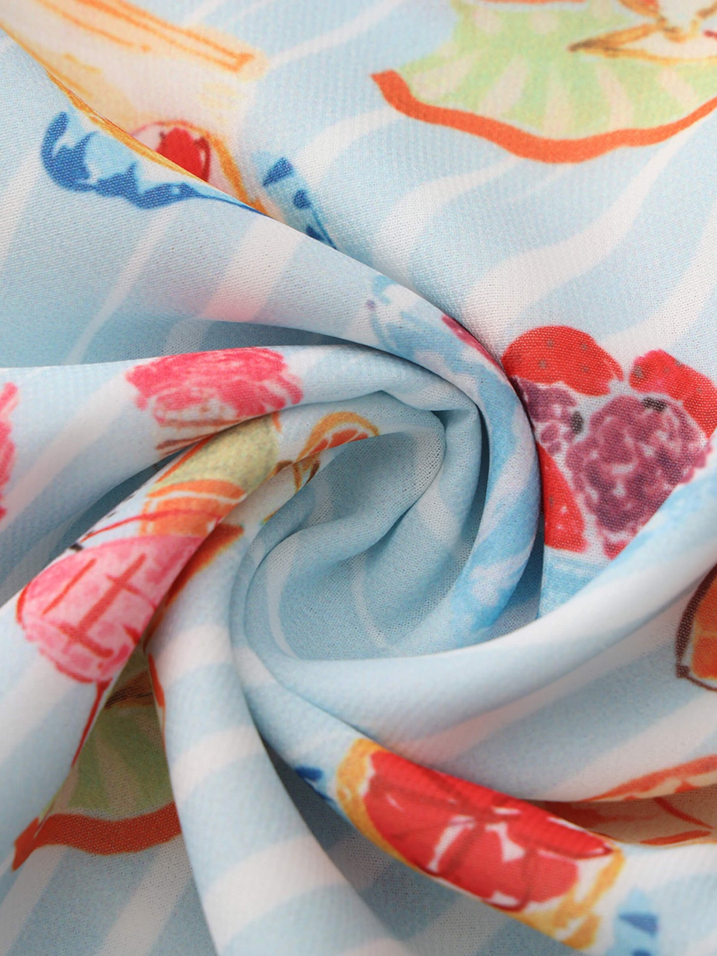 V-Neck Floral Ruffle Tie-Detail Slim Dress