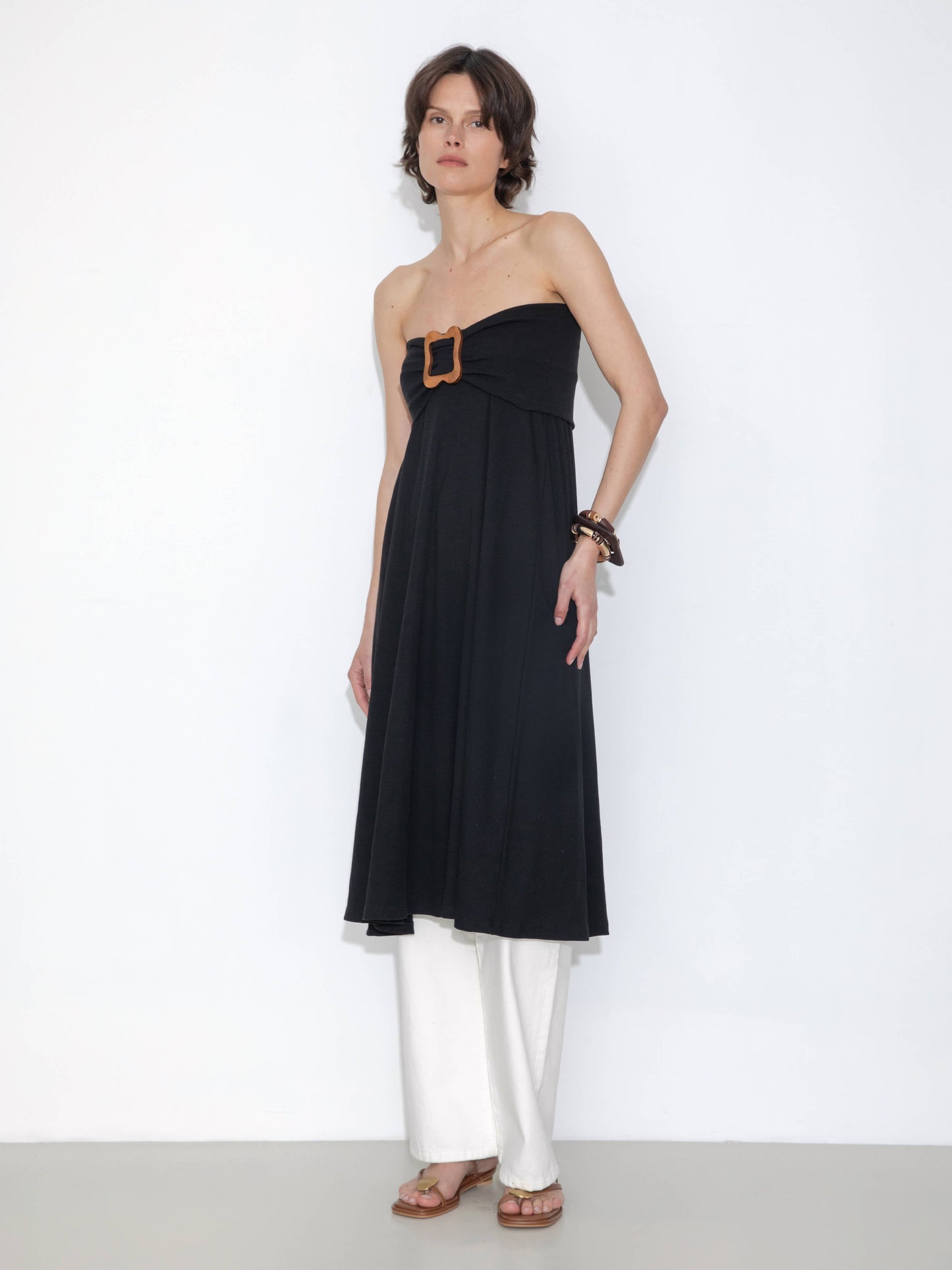 Convertible Strapless A-Line Dress & Skirt