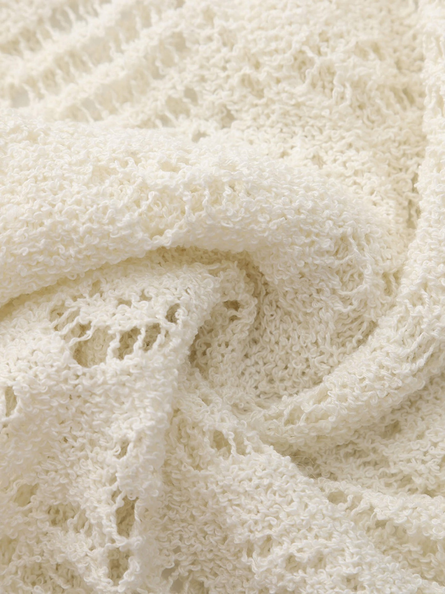 Hollow-Out Crochet Knit Sleeveless Top
