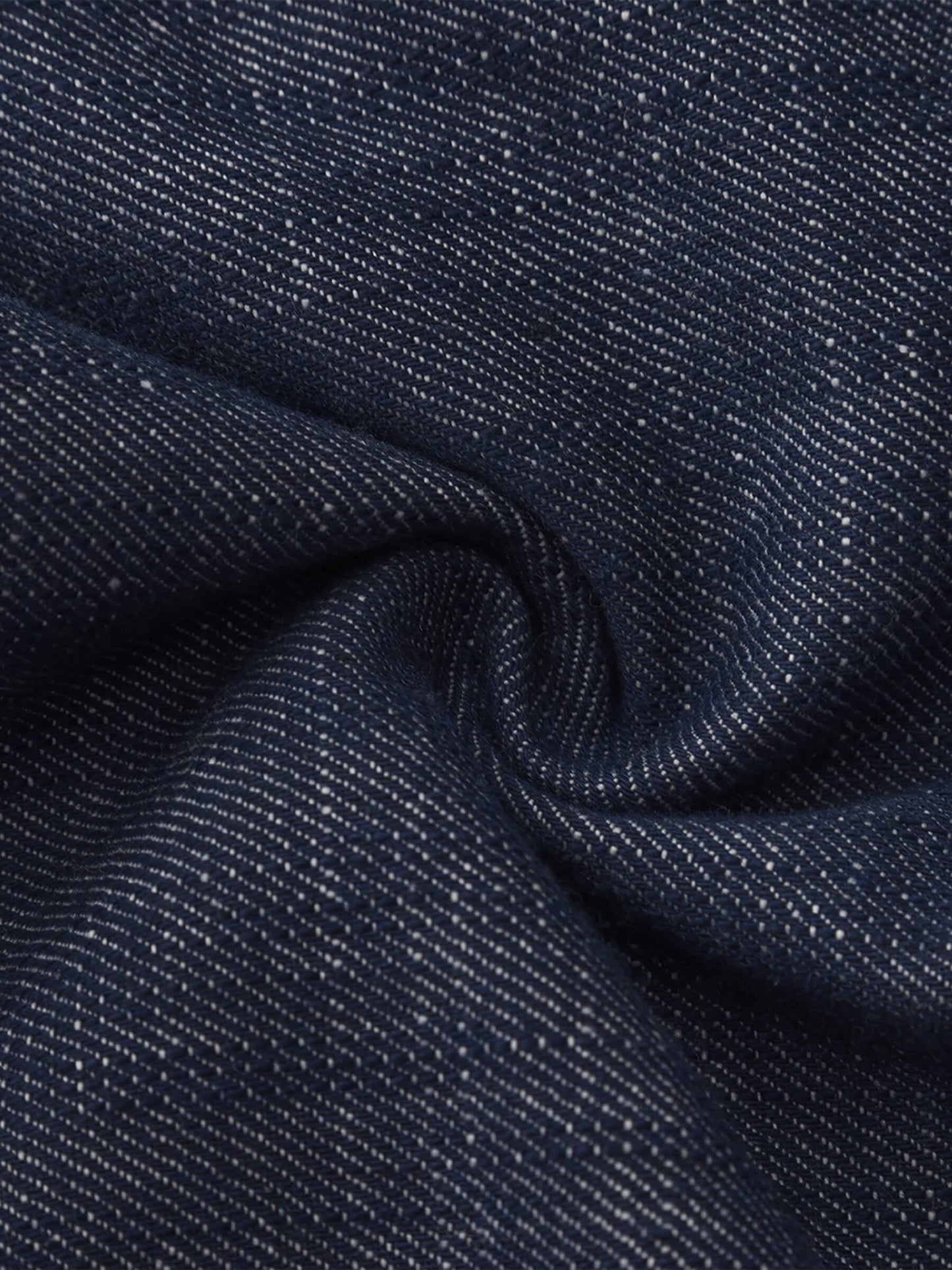 Linen-Cotton Lace Wide-Leg Straight Jeans